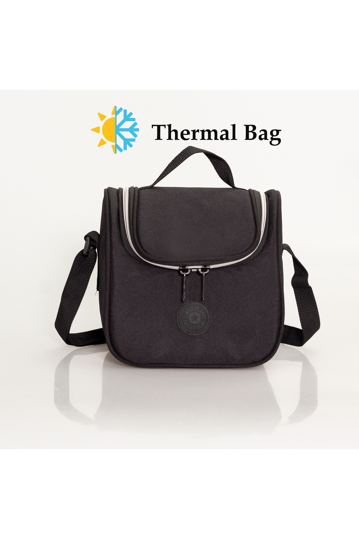 Alone Termal Öğle Yemeği Çantası Siyah 9312 Biberon Çantası fotoğrafı 2 (önizleme)