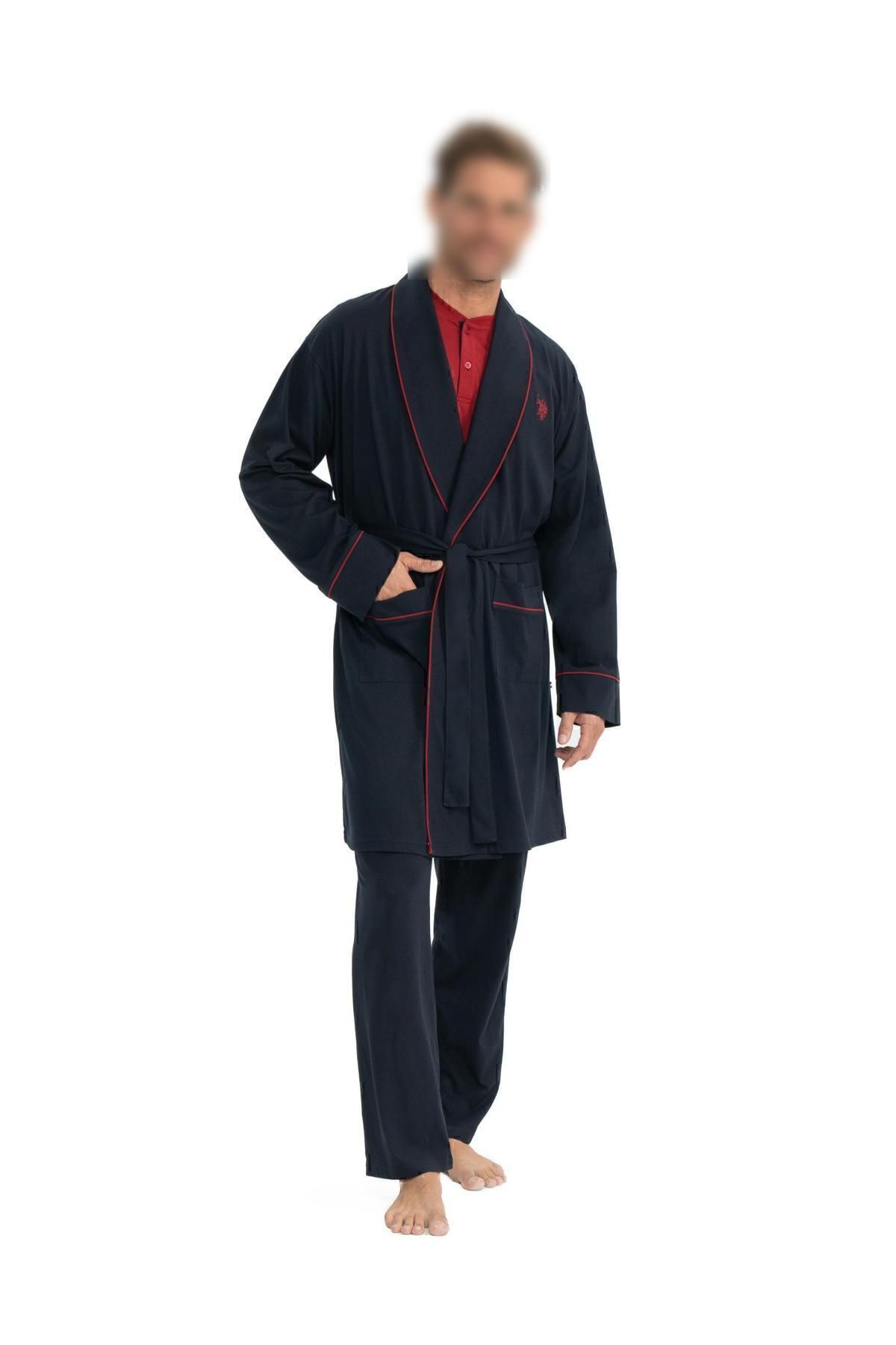 U.S. Polo Assn.-Navy Blue Men's Dowry Half Placket Collar Set of 5 - Batdn12Y04E0-Kla 2