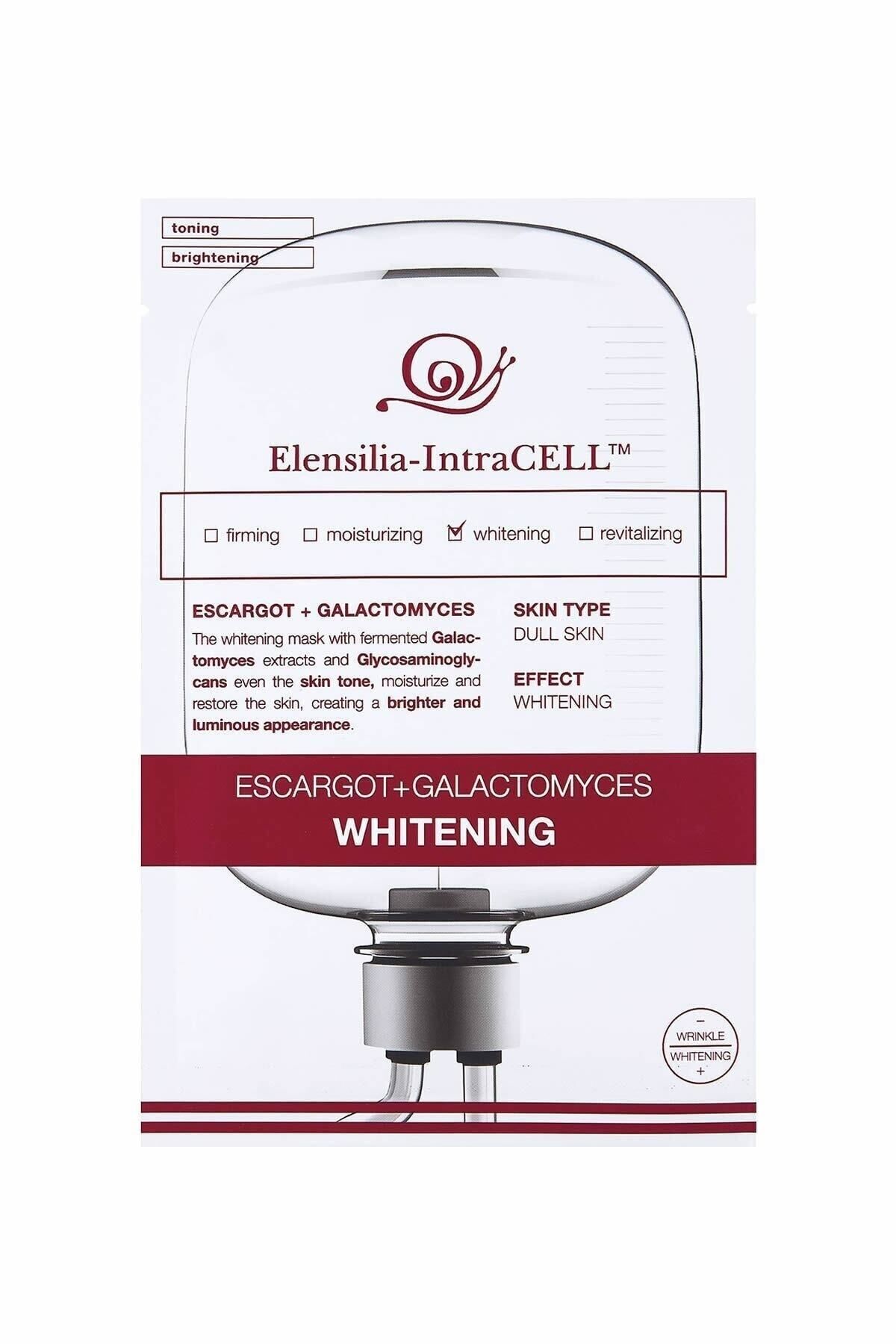 ماسک صورت سفید کننده برگ لاکتومایس سفیدی داخل جمعی ESCARGOT FERMENTE ELENSILIA