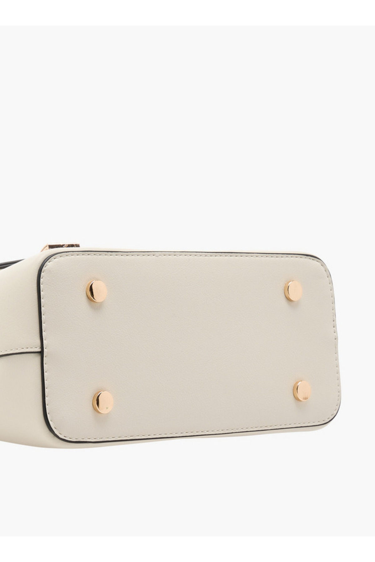Paprika-Solid Satchel Bag with Grab Handle and Button Closure - W 10 x H 16 x D 22 cm 6