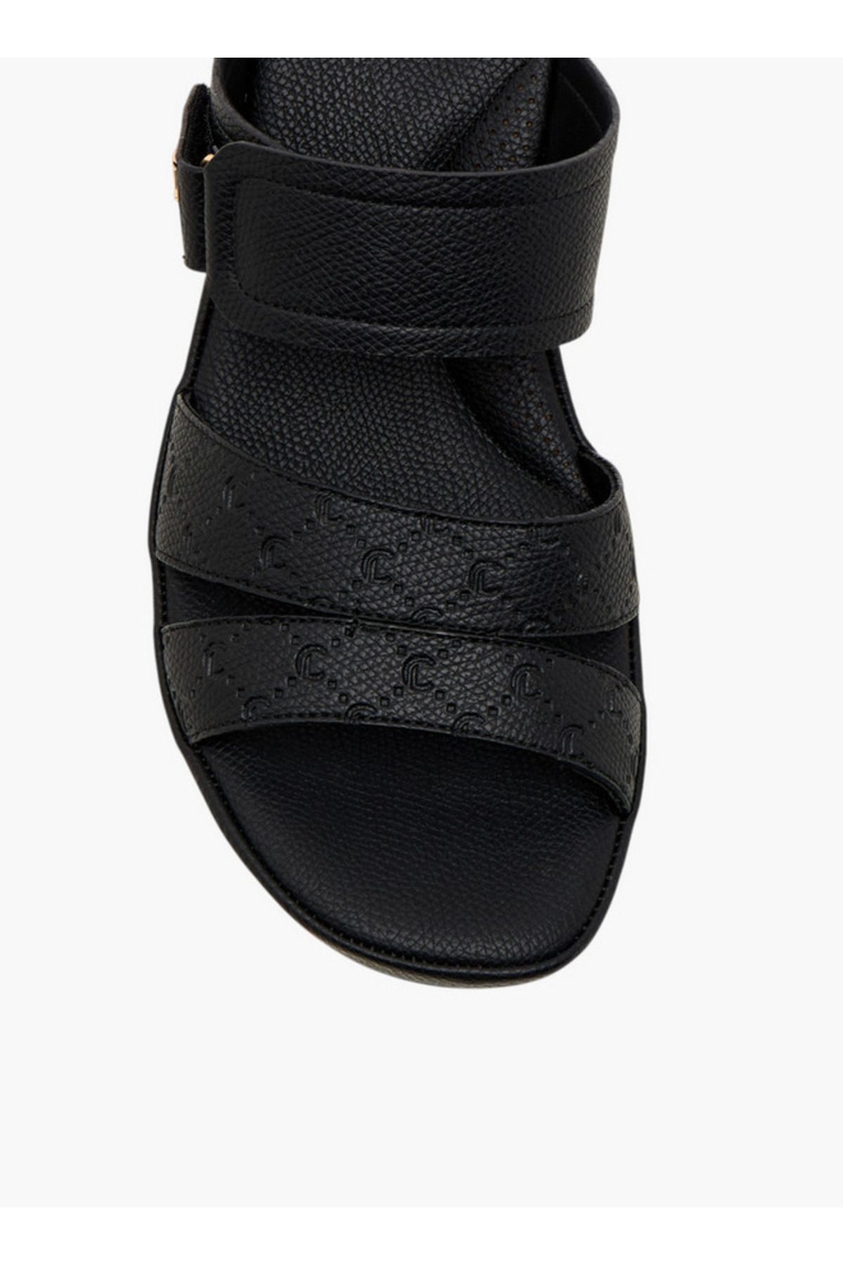 Le Confort-Textured Slip-On Sandals with Block Heels 4