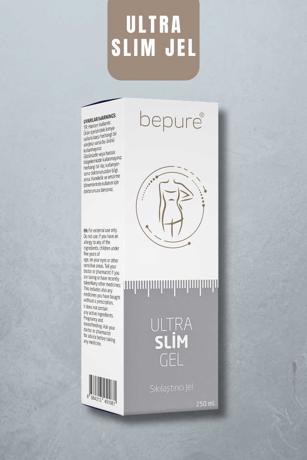 کرم سلولیت ژل محکم و ترک خوردگی فوق العاده باریک Bepure