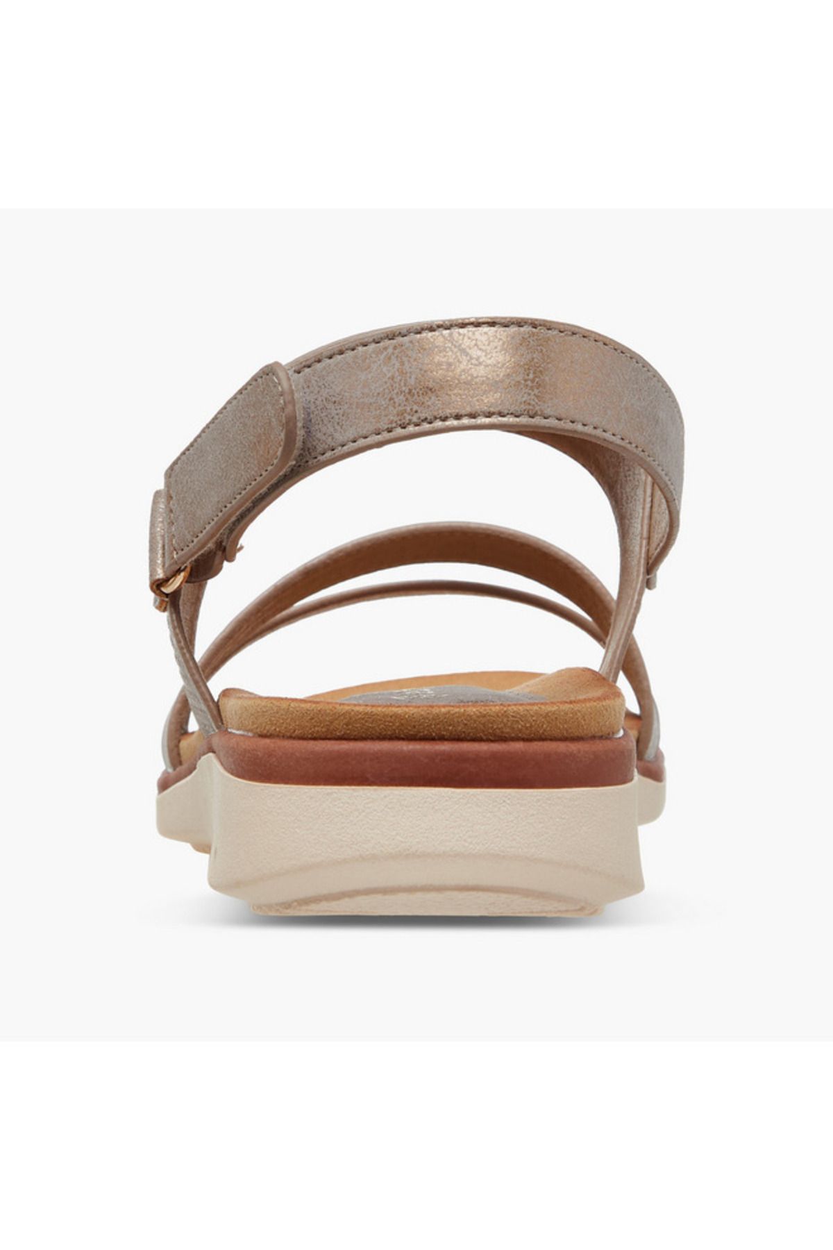 Le Confort-Textured Comfort Sandals with Hook and Loop Closure 5