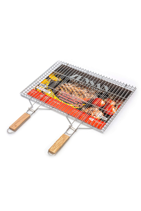 ZENSAN İki Kulplu Paslanmaz Tel Mangal Izgarası 48x56 cm