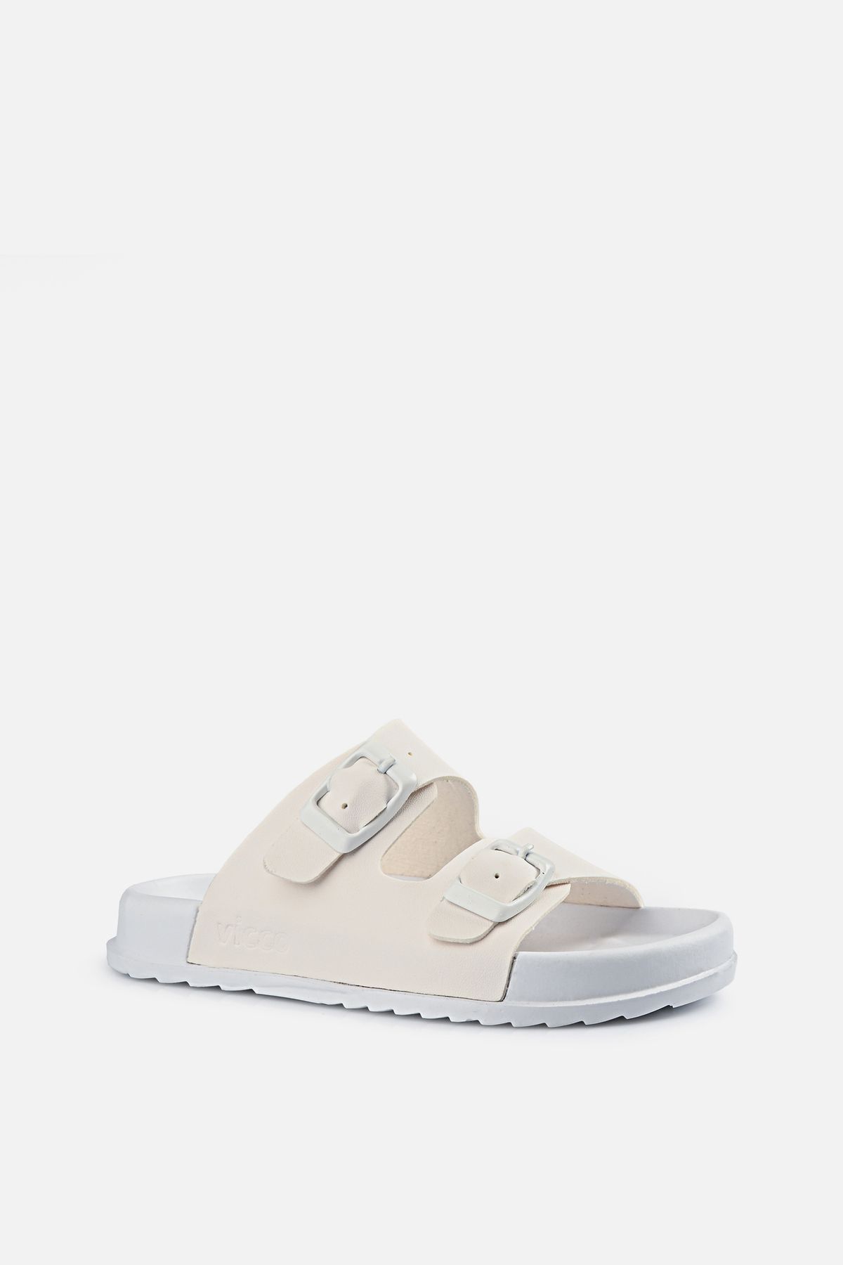 Vicco-Gibli Basic Girls Preschool White Slippers 2