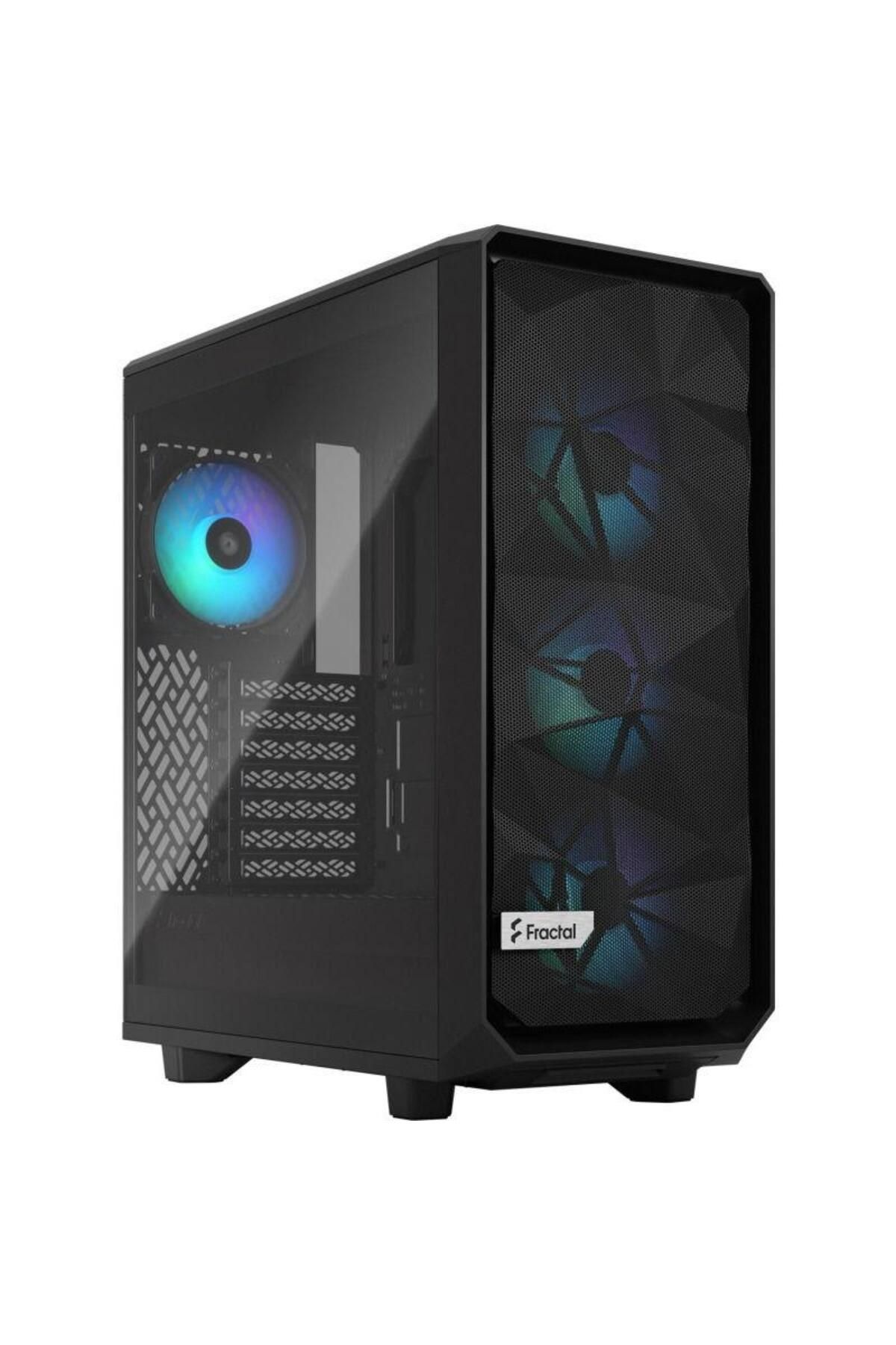 Fractal Design-Fractal Design Meshify 2 Compact RGB Case, Middle Tower, without power supply, ATX (Black) 3
