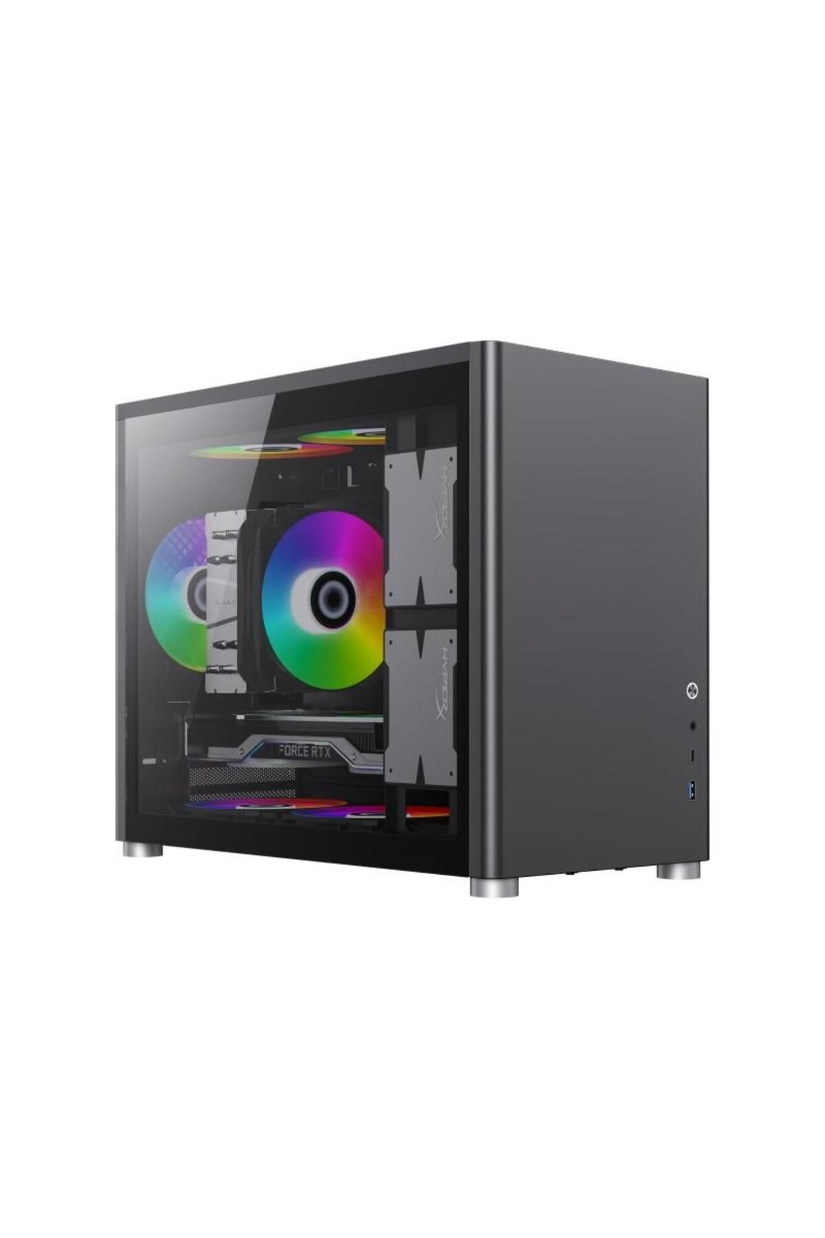 GAMEMAX-Gamemax Spark case, without power supply, M-ATX, ARGB, Black 3