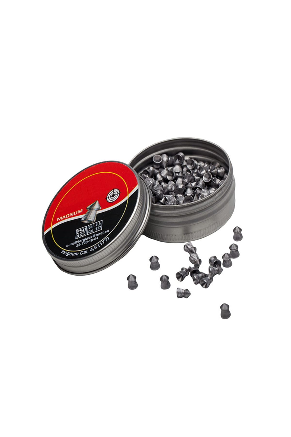 Depox Set De 250 Pelete De Plumb Ideallstore, Straight Shot, Ascuțite, Calibrul 4,5 Mm, Argintiu - One Size