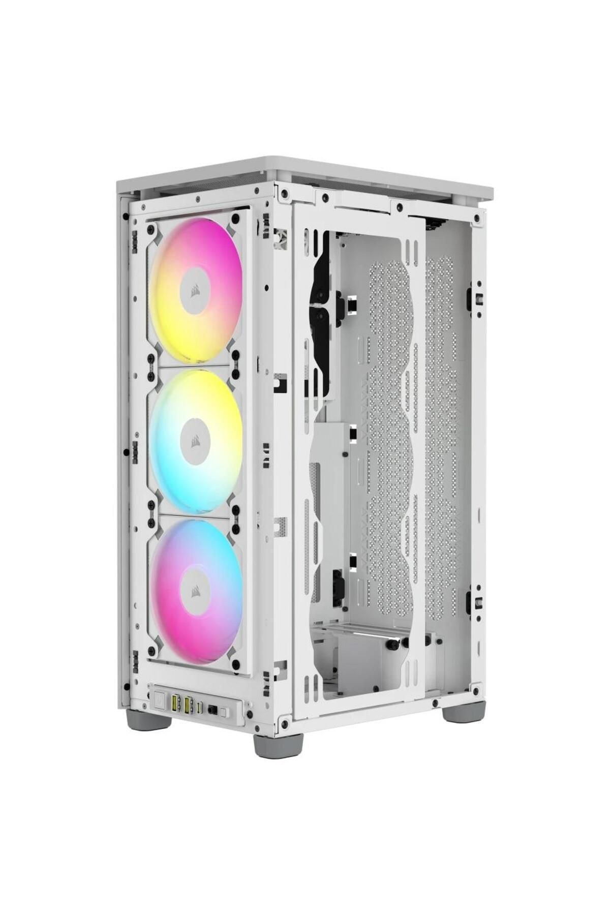 Corsair-Carcasa Corsair iCUE 2000D RGB AIRFLOW Mini-ITX mic-form-factor, fara sursa (Alb) 5
