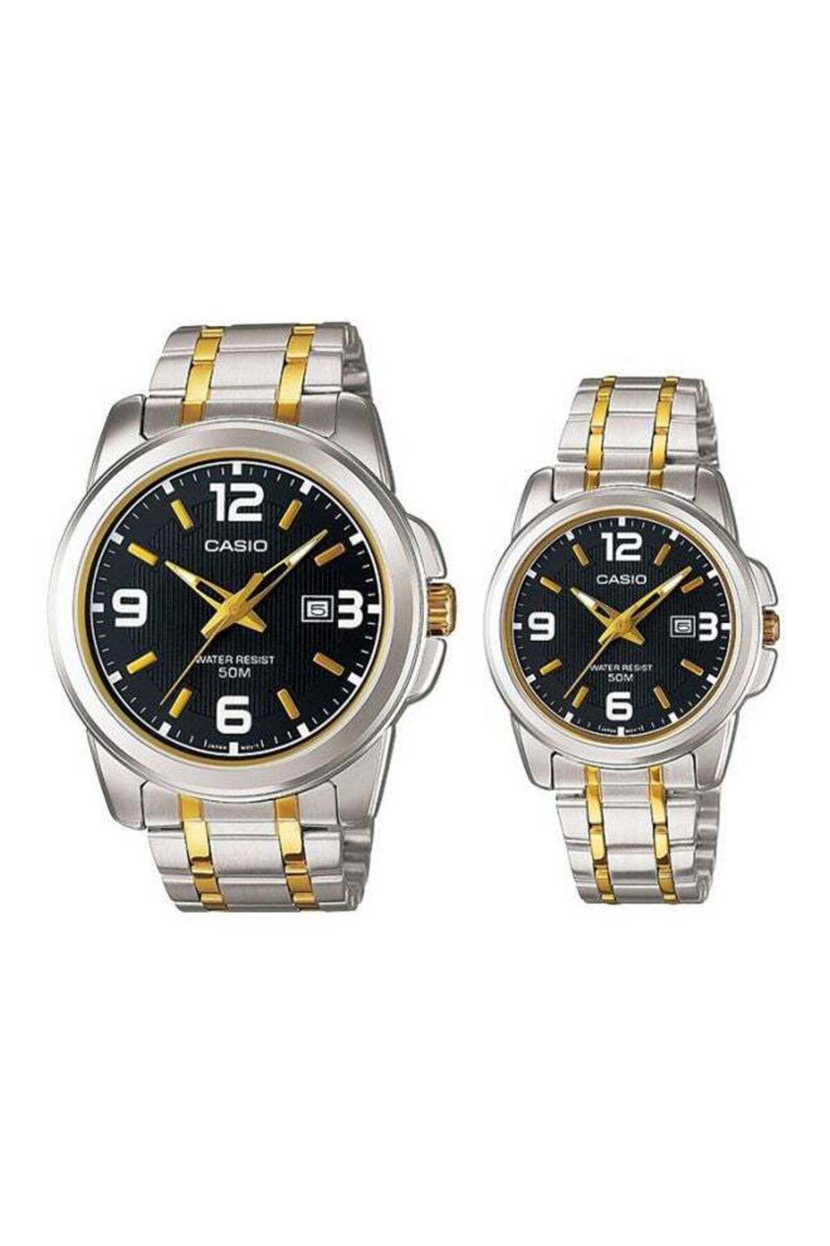 Casio-Casio Couple Analog Watch Set MTP/LTP-1314SG-1A 1