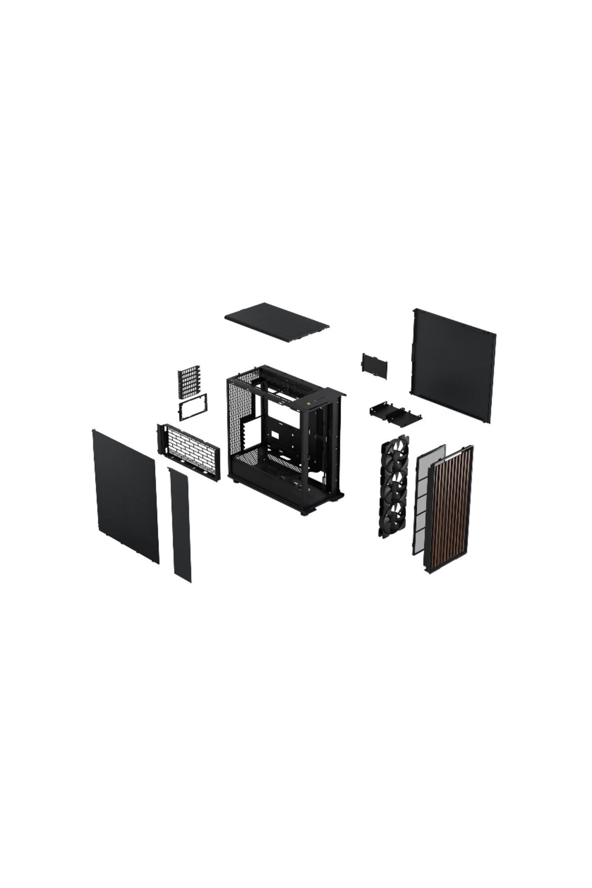 Fractal Design-Fractal Design North XL Solid Case, Middle Tower, without power supply, ATX, E-ATX (Black) 10