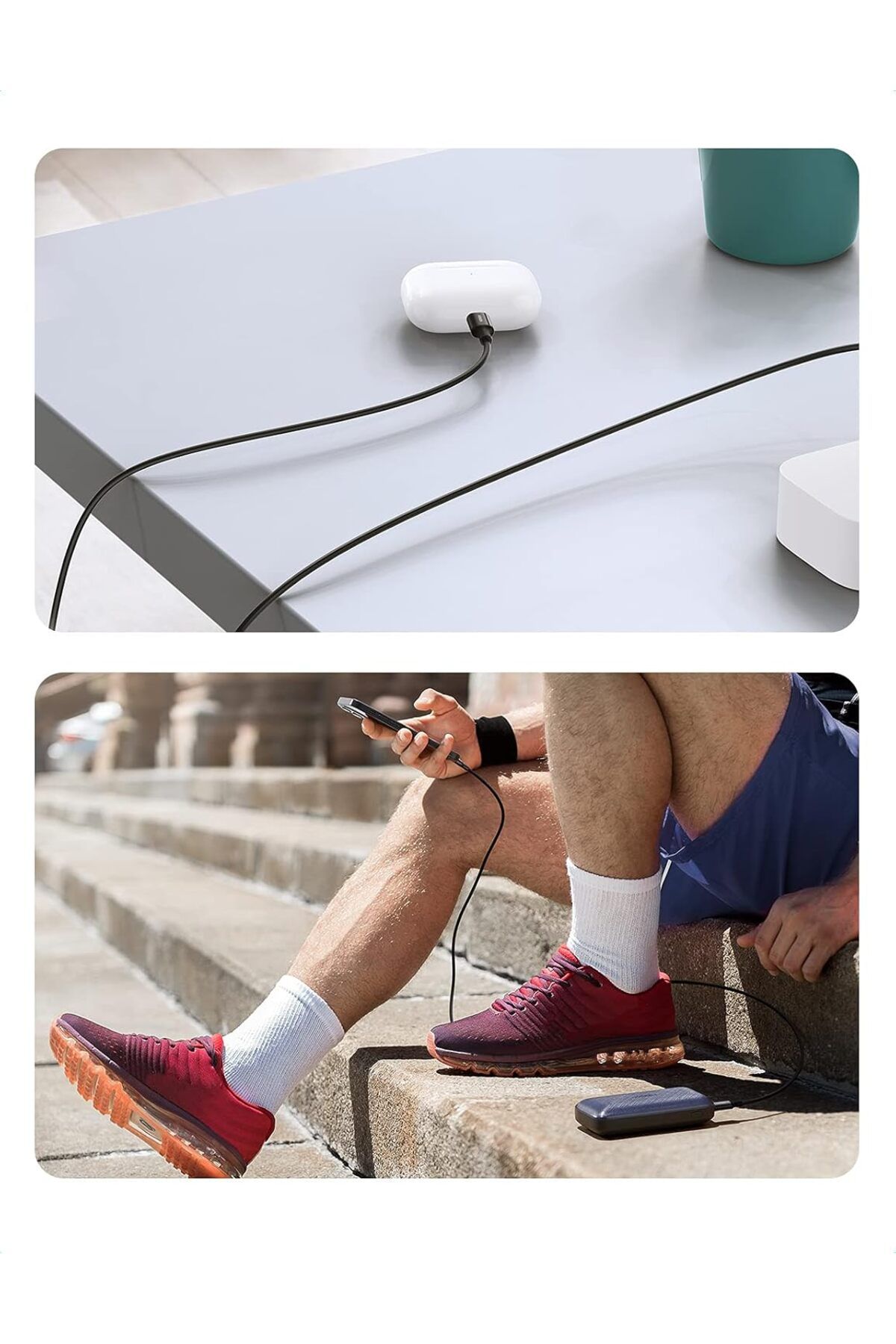 Ugreen-USB-C to Lightning Charging Cable, 1 Meter, 2.4A, 20W PD, Compatible for iPhone, Black 7