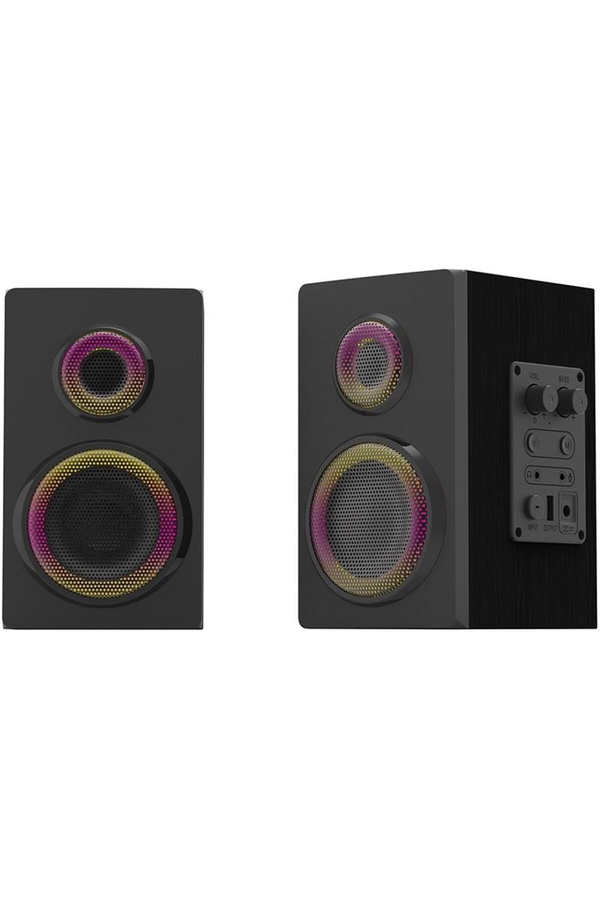 REDRAGON-Boxe Bluetooth Redragon Orchestra, 14W, Sistem 2.0, iluminat RGB (Negru) 4