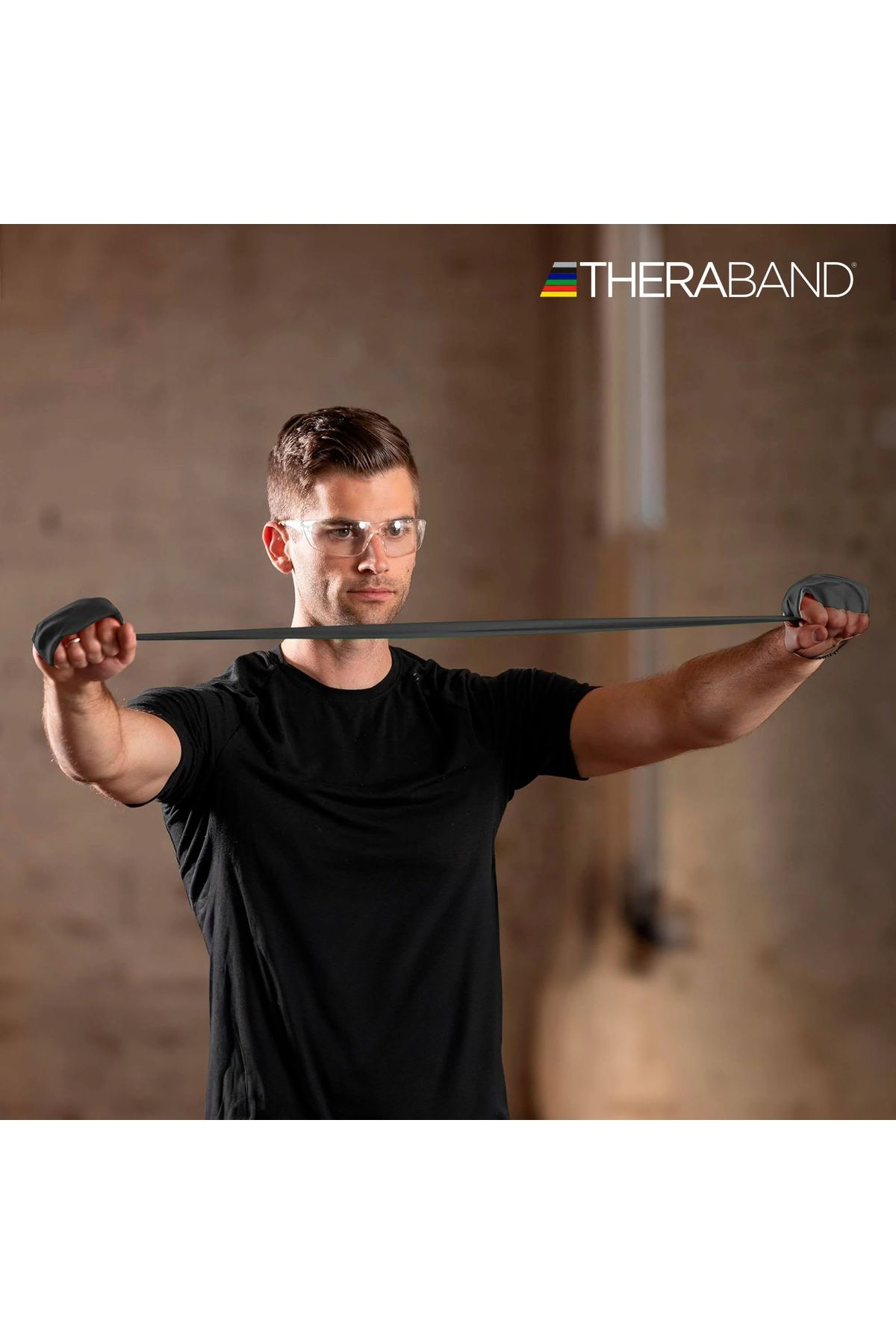 THERABAND-Black Exercise Band 1.5 Meter 6Th of 1-8 Hardness Values 4
