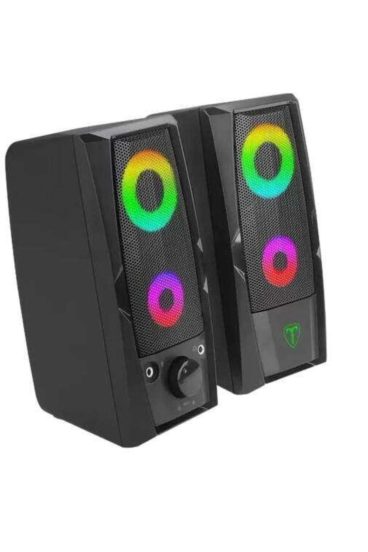 T-DAGGER-T-Dagger Matrix speakers with RGB lighting, 2x3W (Black) 4