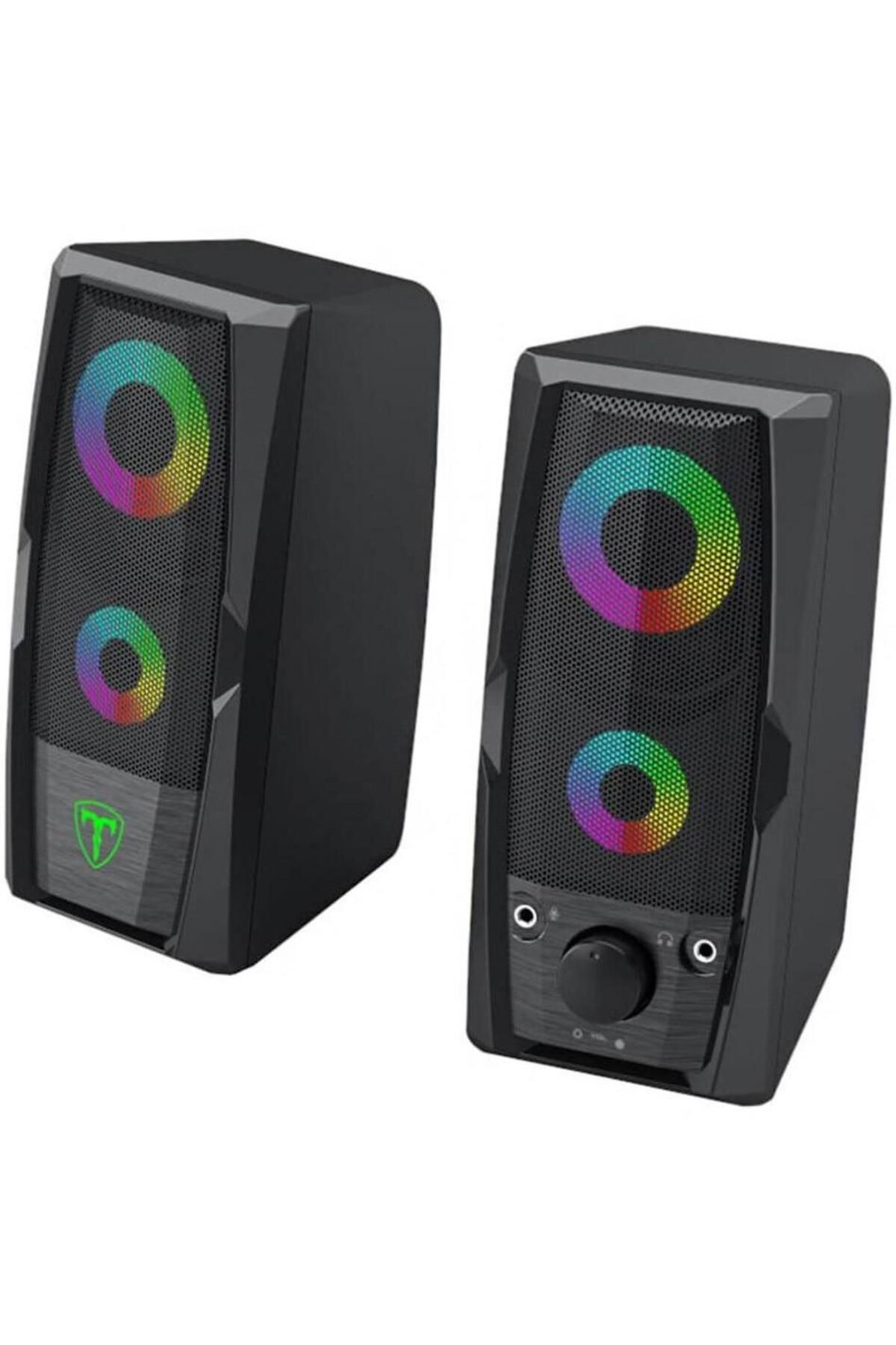 T-DAGGER-T-Dagger Matrix speakers with RGB lighting, 2x3W (Black) 2
