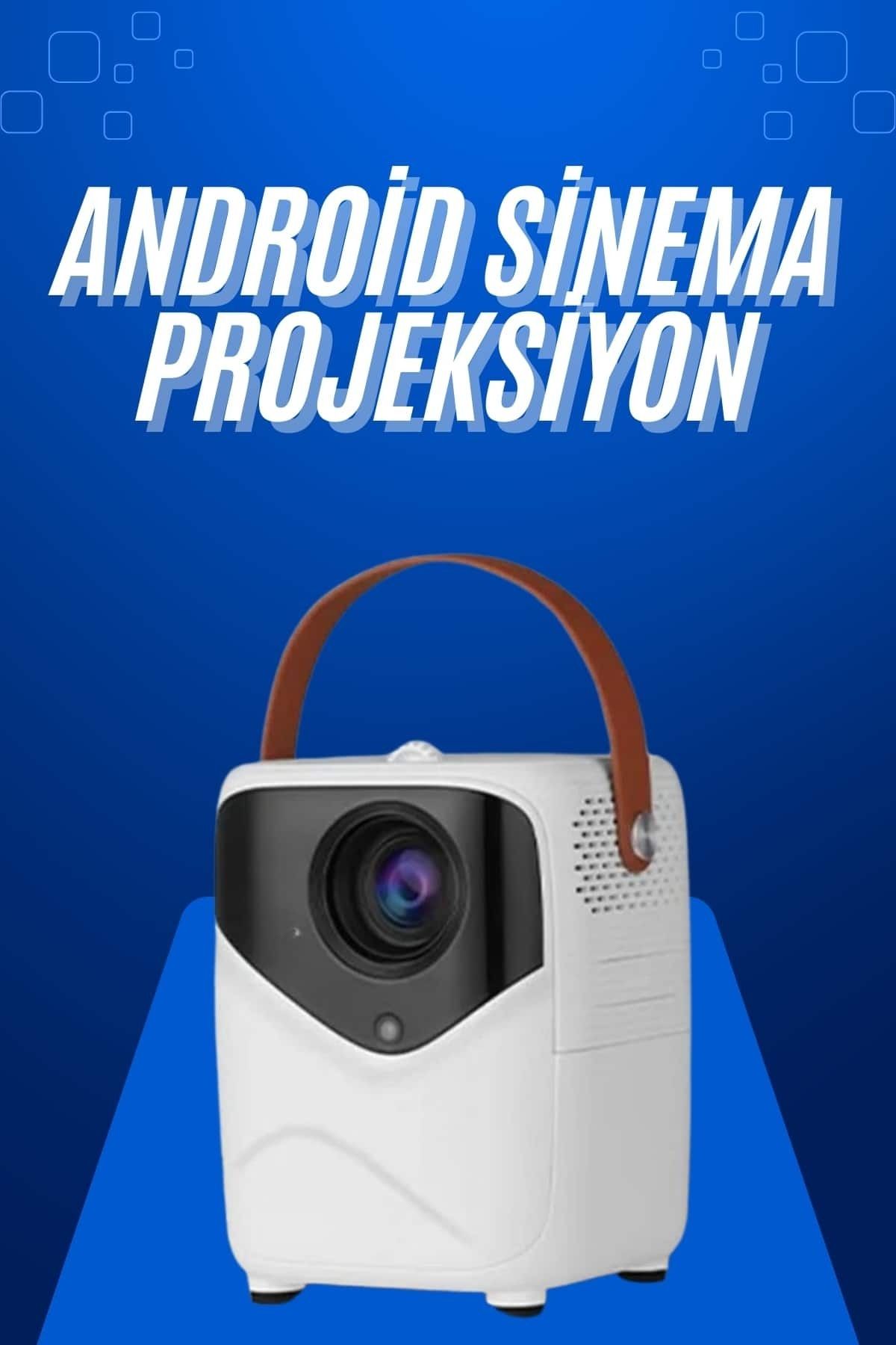 FTA TİCARET HD Ayaklı Portatif Projeksiyon Cihazı Android İşlemcili Sinema Projektörü