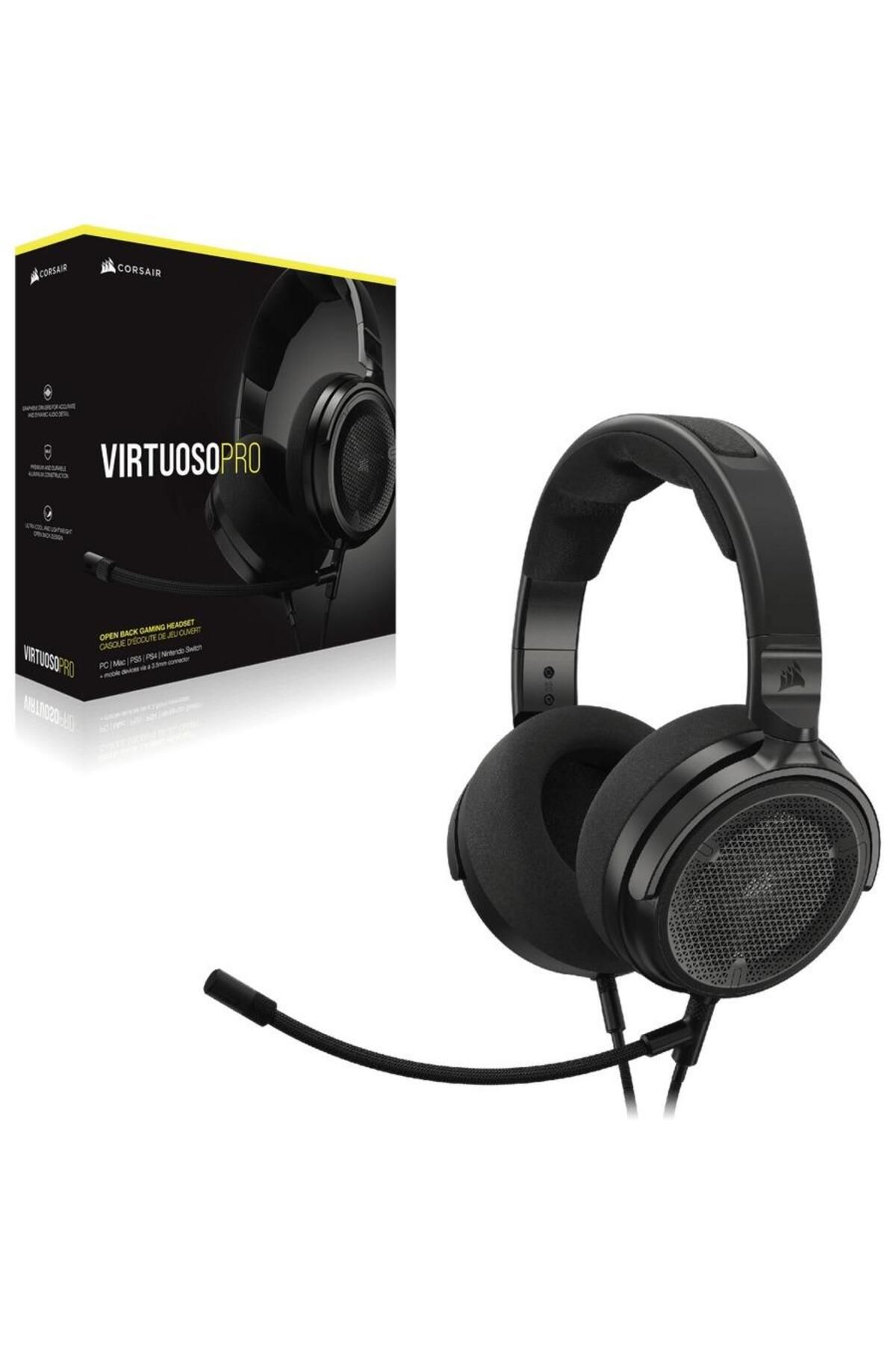 Corsair-Casti Gaming Corsair Virtuoso Pro, Jack 3.5mm, Microfon (Negru) 3