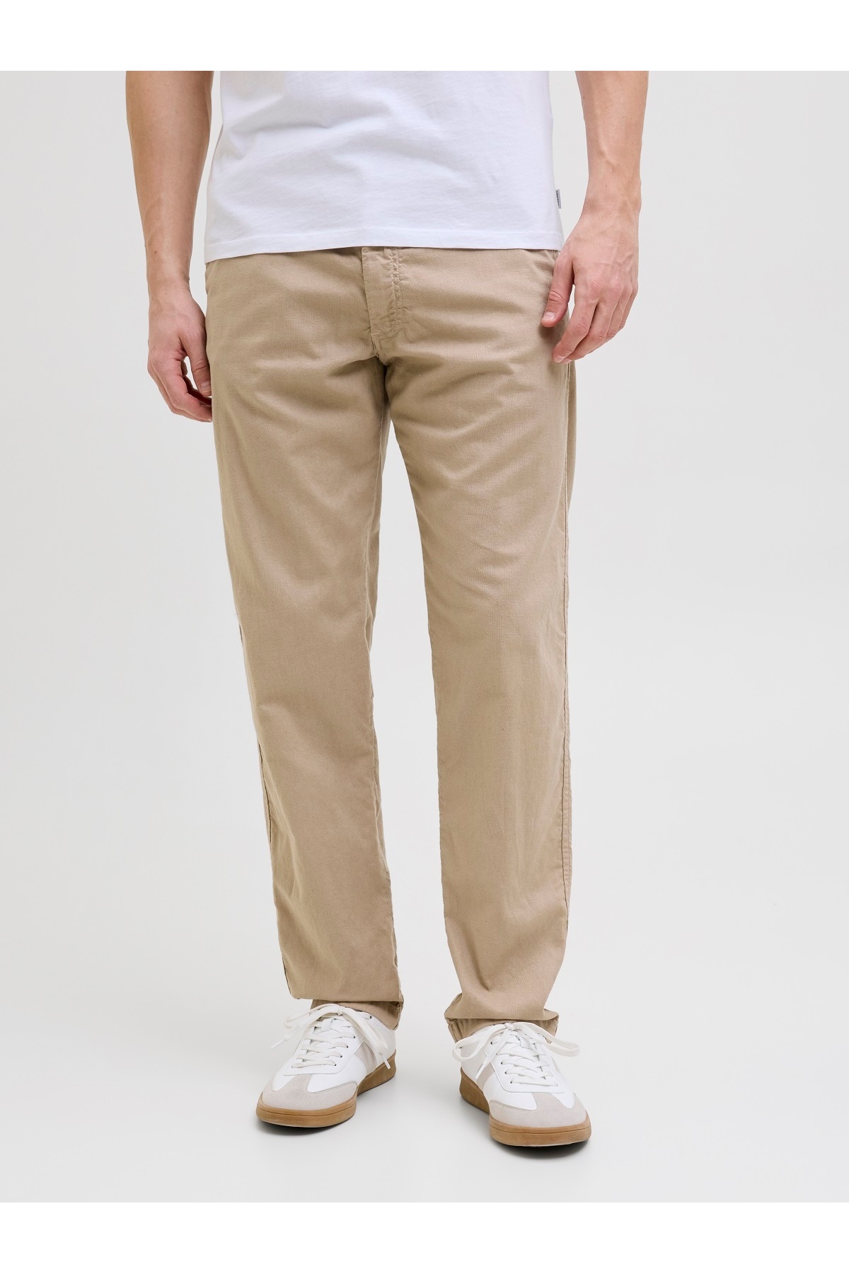 جک اند جونز شلوار مردانه بژ Jpstkane Hybrid Bondi Jogger کد 12274977-Crockery