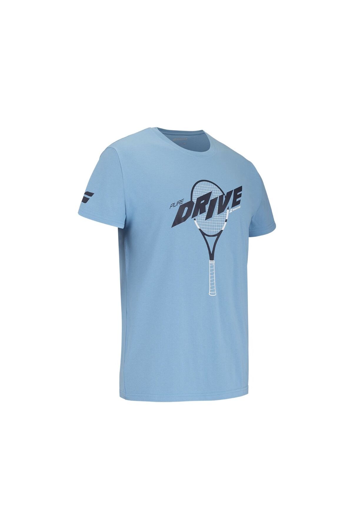 تی شرت ورزشی مردانه DRIVE COTTON TEE مردانه'S BLUE T SHIRT BABOLAT