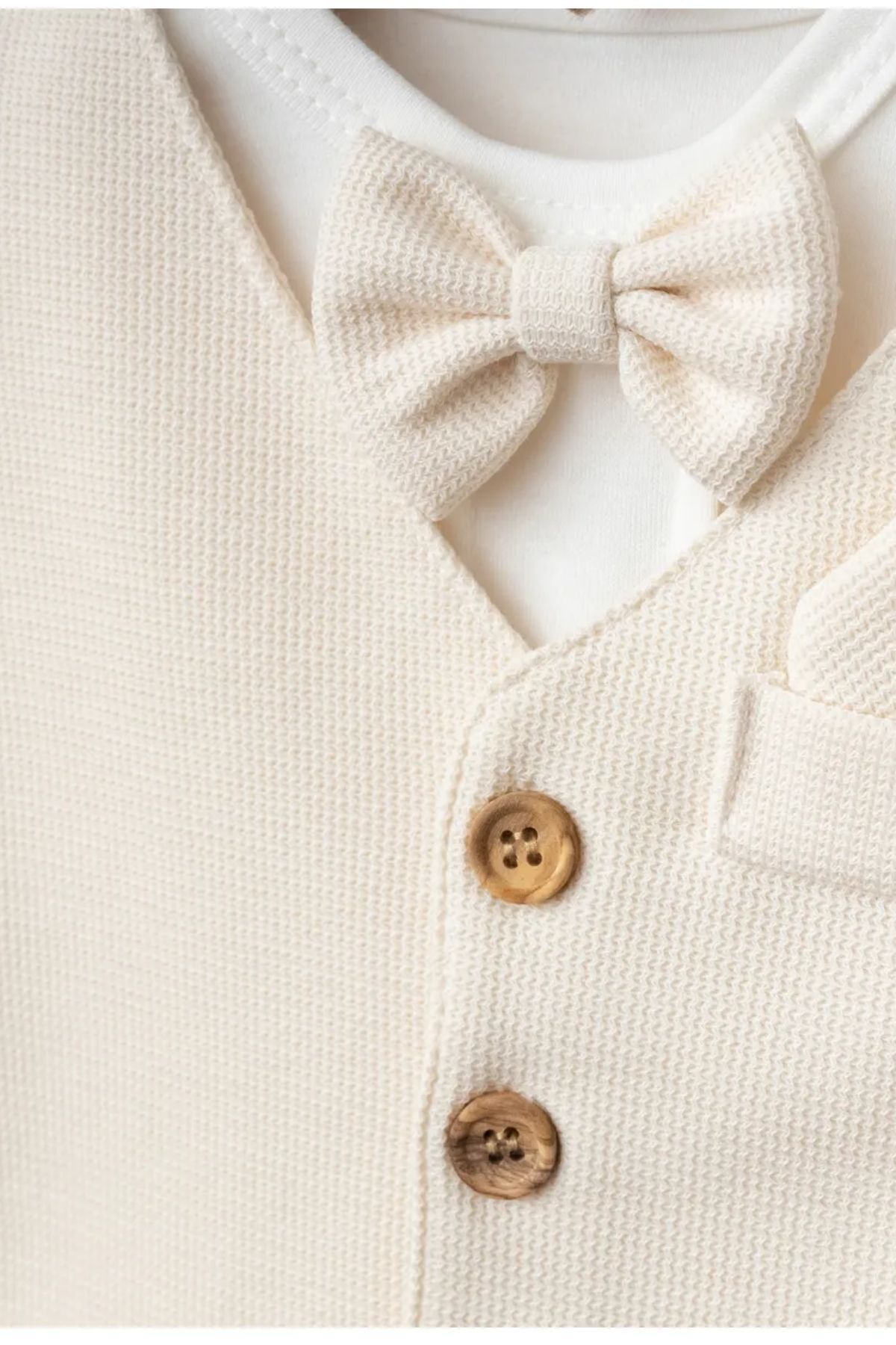 Minytrendy Yenidoğan Erkek Bebek Mevlüt Takımı %100 Pamuk Papyonlu Gömlek Ve Pantolon Özel Gün Bayramlık Takım fotoğrafı 3 (önizleme)