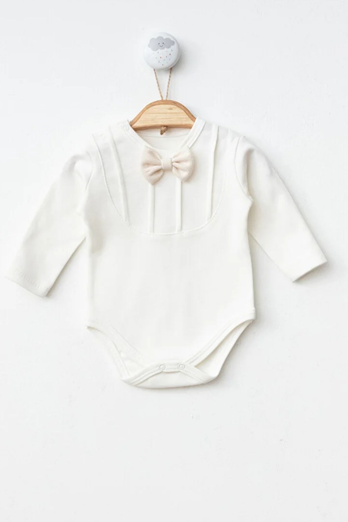 Minytrendy Yenidoğan Erkek Bebek Mevlüt Takımı %100 Pamuk Papyonlu Gömlek Ve Pantolon Özel Gün Bayramlık Takım fotoğrafı 4 (önizleme)