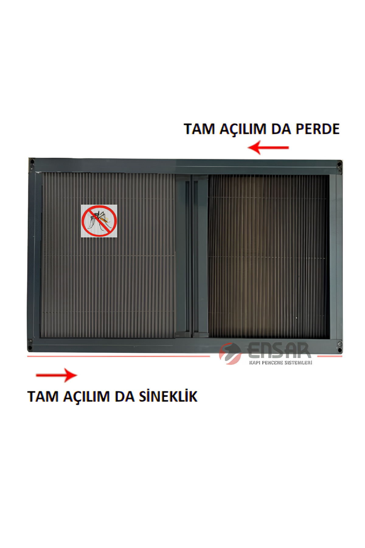 Ensar KARAVAN PERDE VE SİNEKLİK 140X80 Plise perdeli Plise