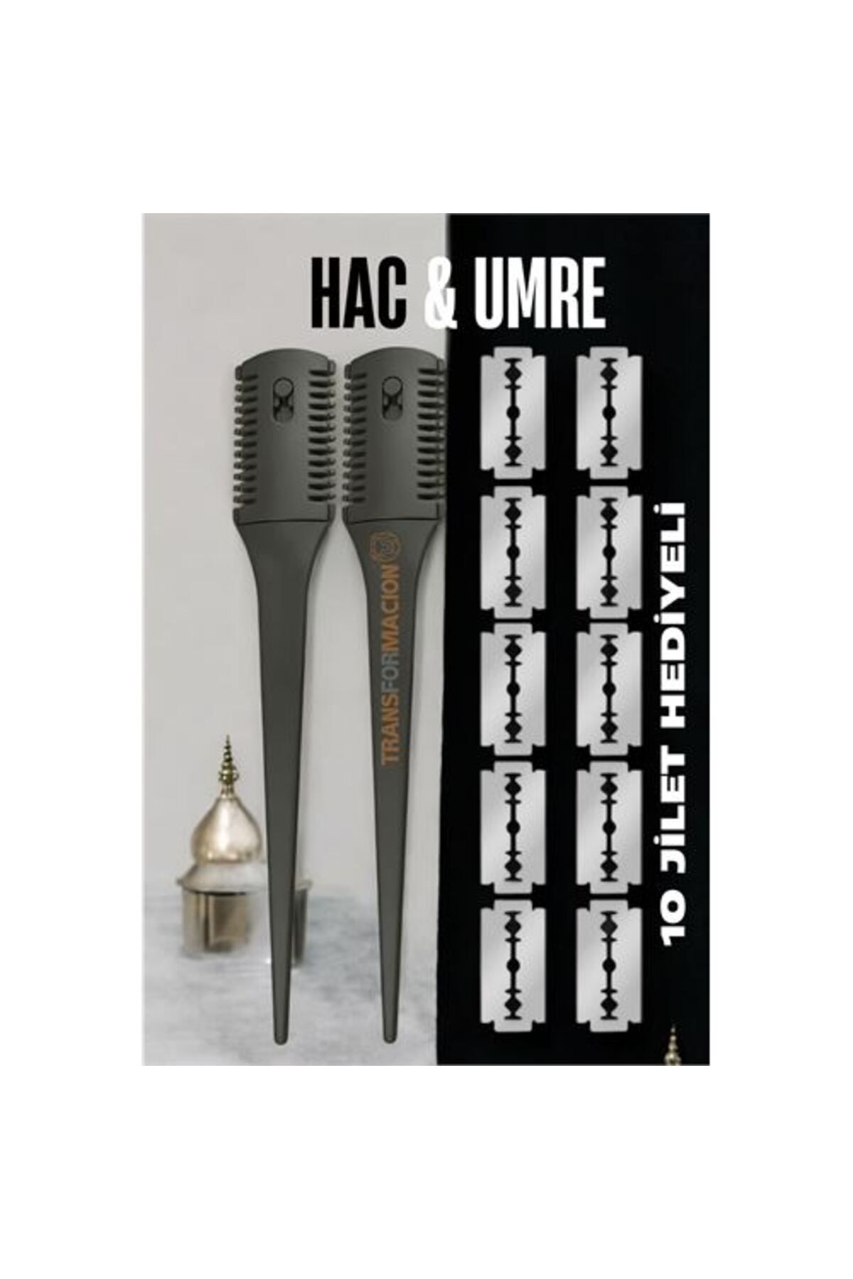 SAVA HOME COLLECTİON Hac Tıraş Usturası Umre Usturası Tıraş Aleti 10 Jiletli
