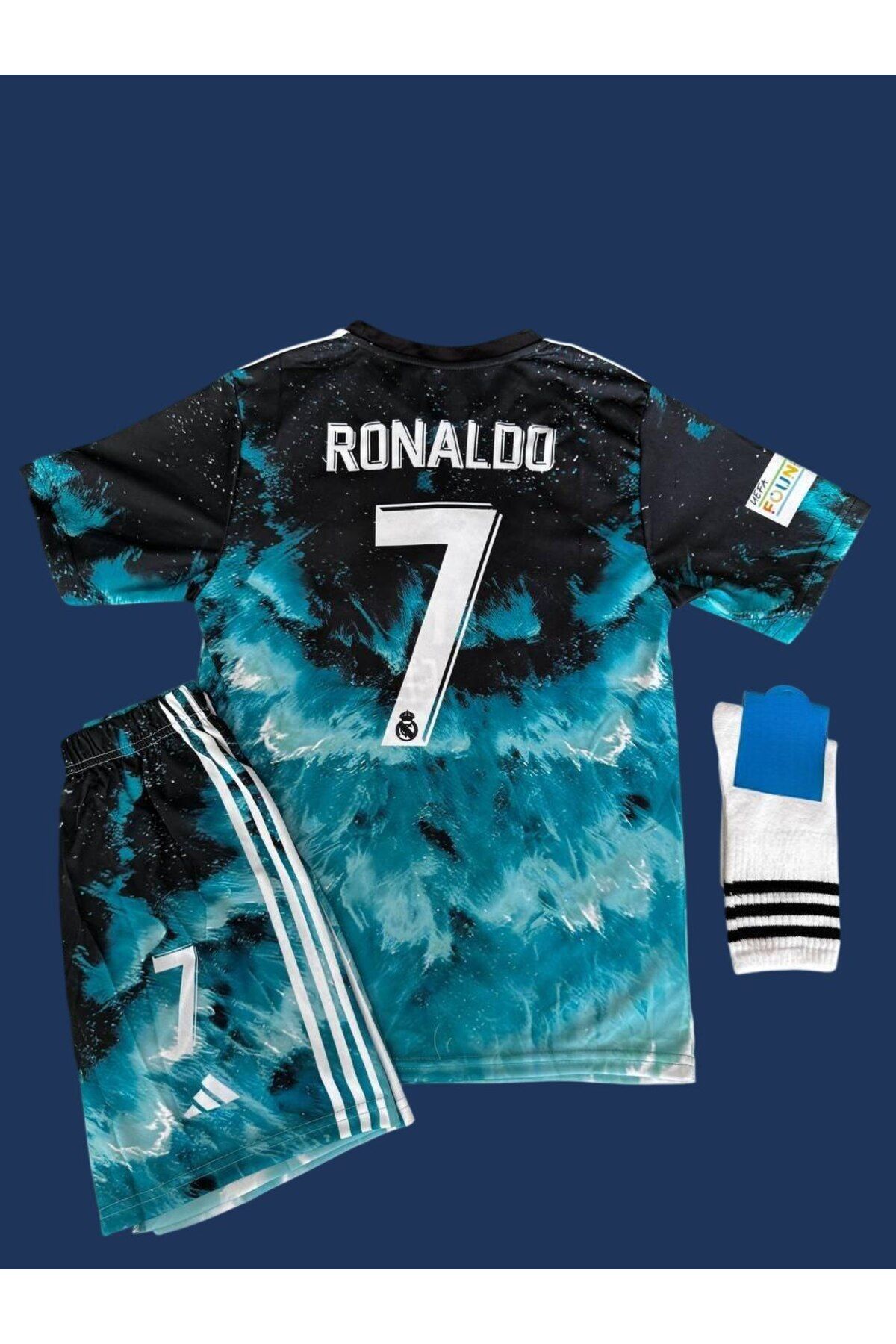Atlas Global REAL MADRİD C.RONALDO MAVİ SİYAH FORMA