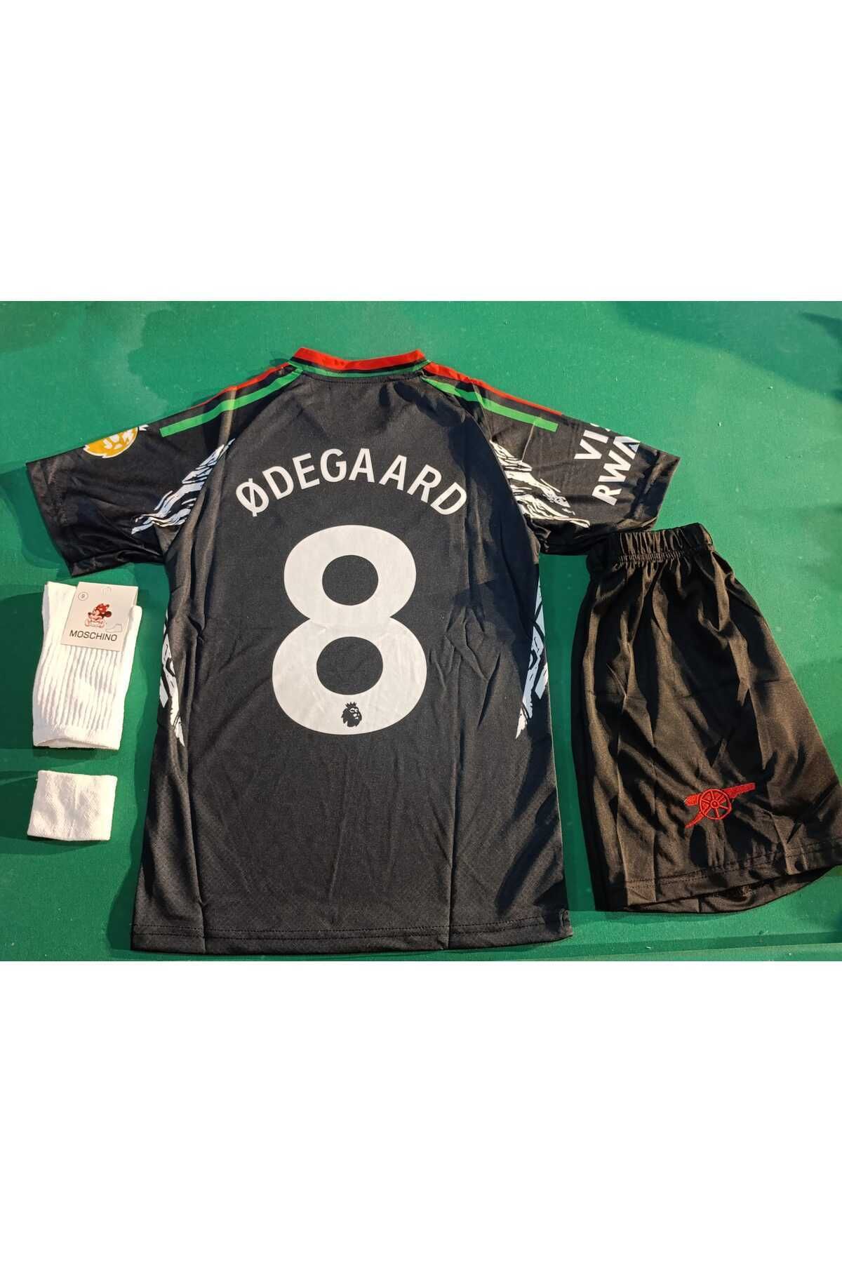 Atlas Global ARSENAL MARTİN ODEGAARD YENİ SEZON ÇOCUK FORMA 4 LÜ SET. FORMA+ŞORT+ÇORAP+BİLEKLİK