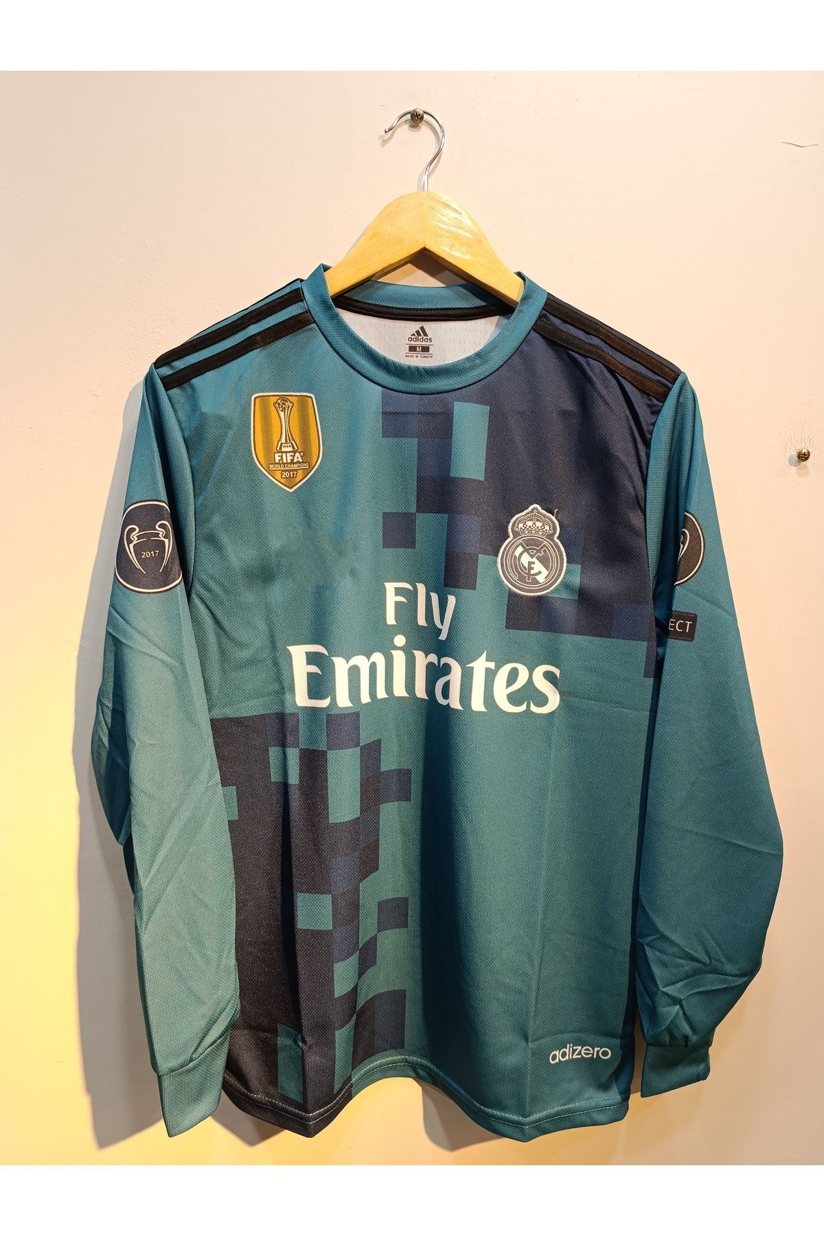 Atlas Global REAL MADRİD RONALDO UZUN KOL TURKUAZ FUTBOL FORMASI