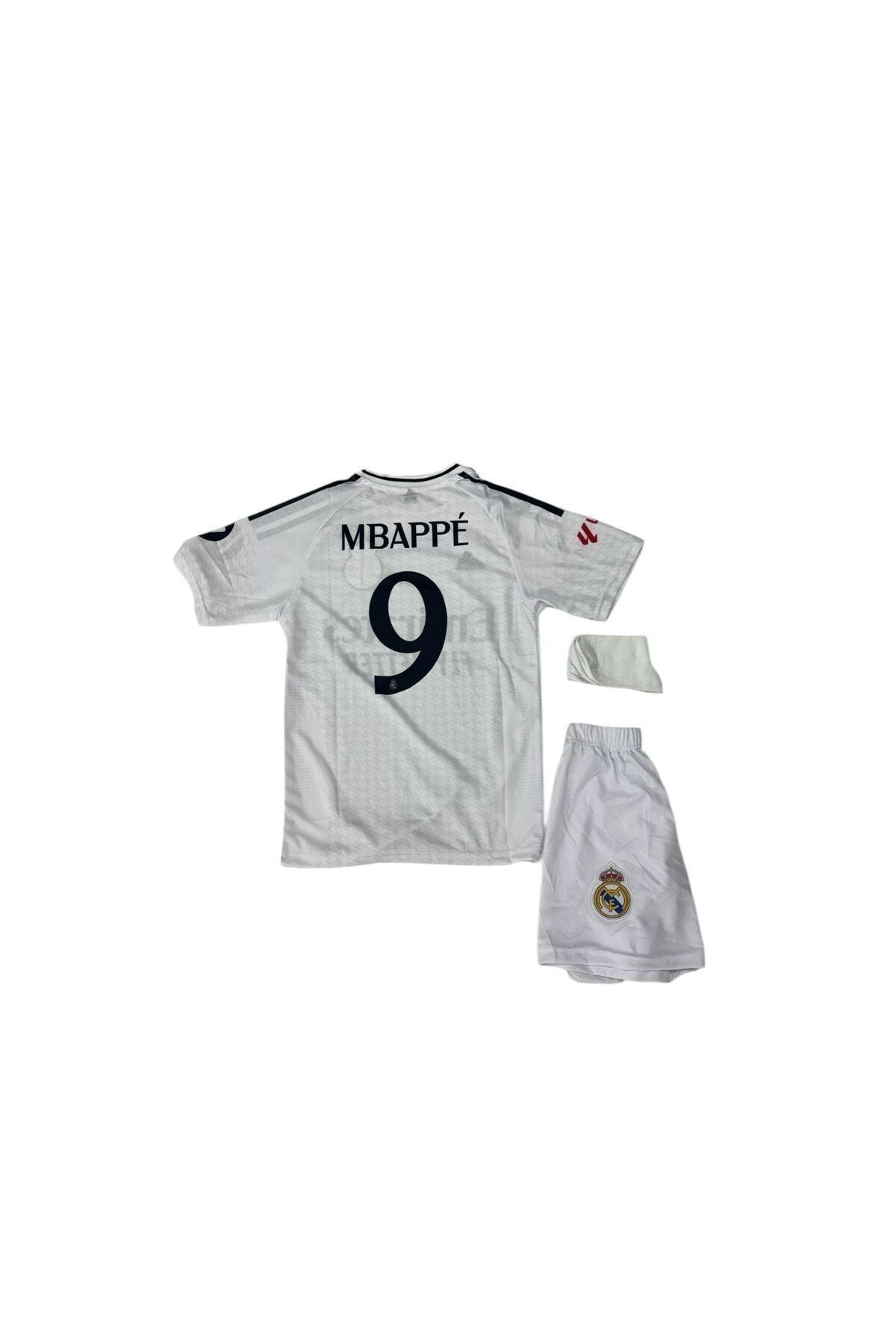 Atlas Global REAL MADRİD KYLİAN MBAPPE ÇOCUK FUTBOL FORMASI 3 LÜ SET FORMA+ŞORT+ÇORAP