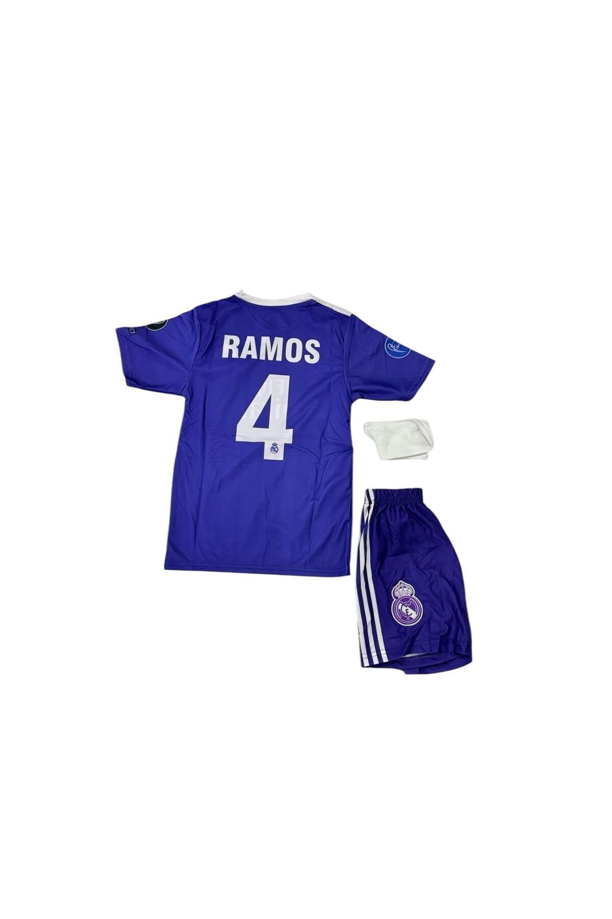 Atlas Global REAL MADRİD SERGİ RAMOS 2017/18 ÇOCUK FORMASI 3 LÜ SET FORMA+ŞORT+ÇORAP