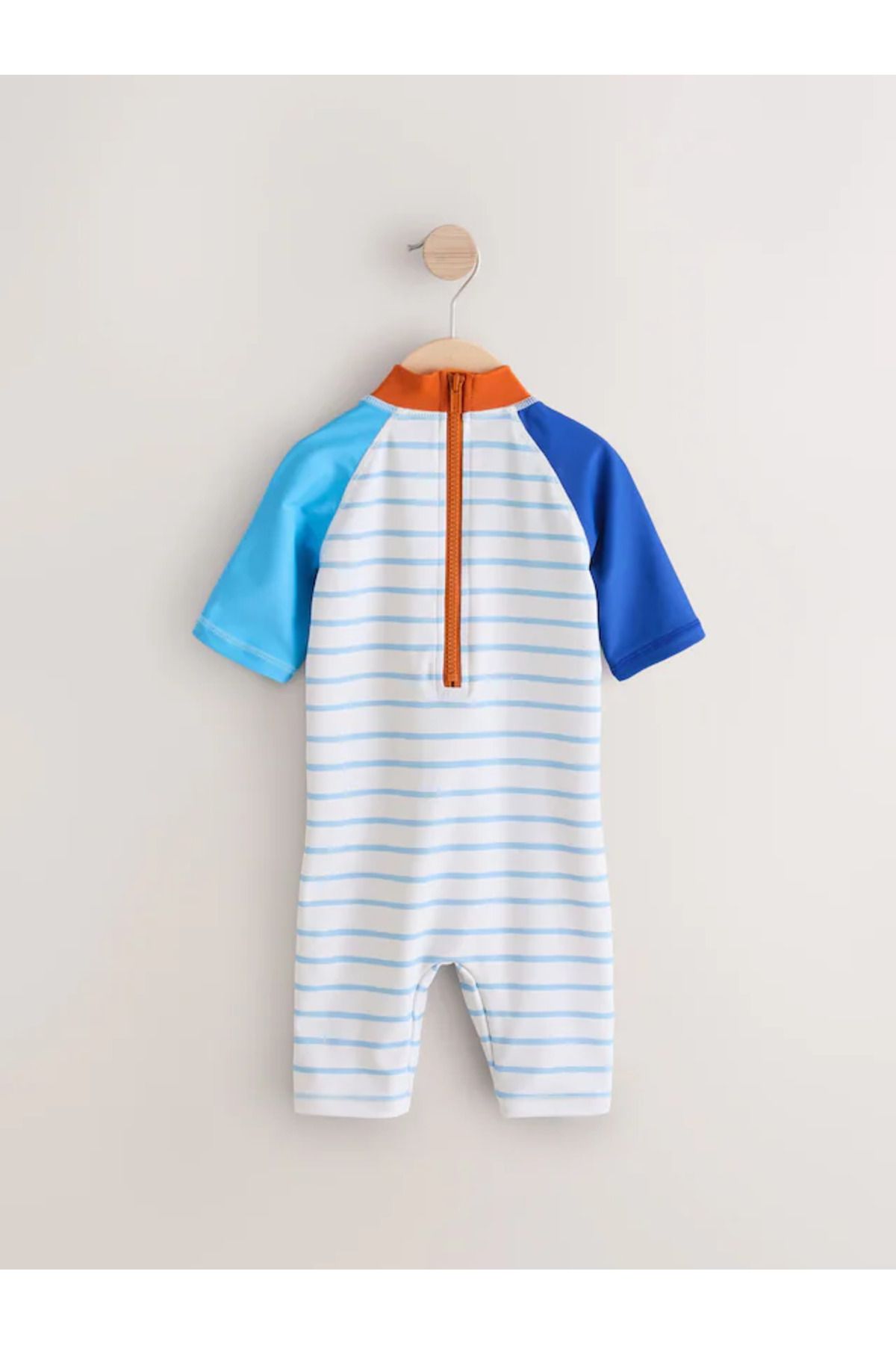 Next Baby-Costum de baie alb oceanic dintr-o bucată UPF50 rezistent la soare ALYE91833 5
