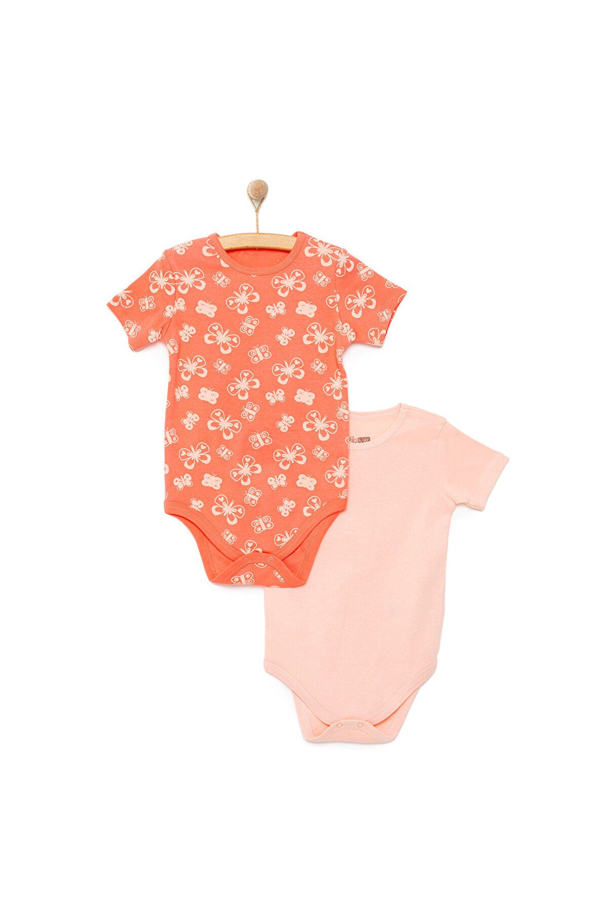 HelloBaby Girl 2 Bodysuit Baby Girl با آستین کوتاه ebebek Hello Baby