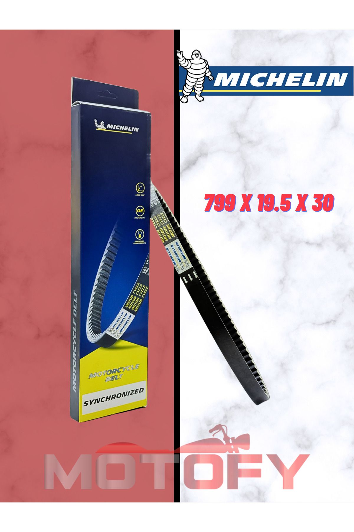 Michelin HONDA DİO 110 TAHRİK KAYIŞI MICHELIN 799 x 19.5 x 30