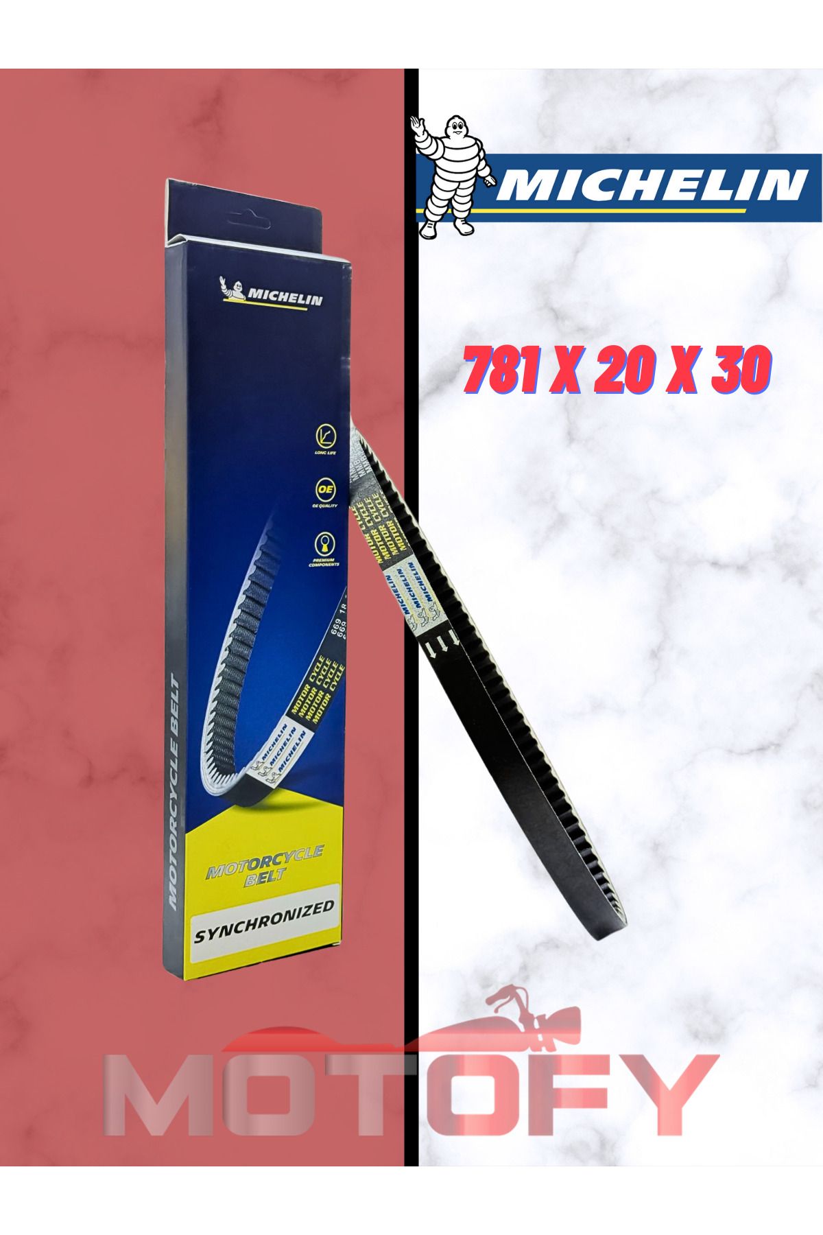 Michelin KYMCO AGİLİTY TAHRİK KAYIŞI MICHELIN 781 x 20 x 30