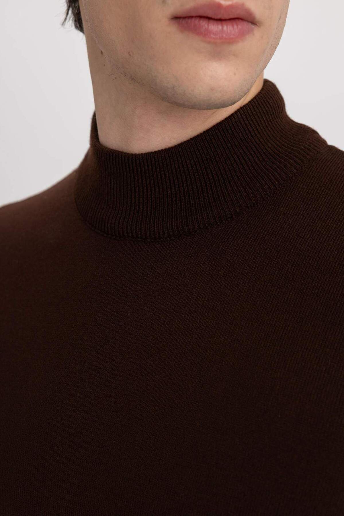 DeFacto-Slim Fit Slim Fit Sweater B7851Axns 5
