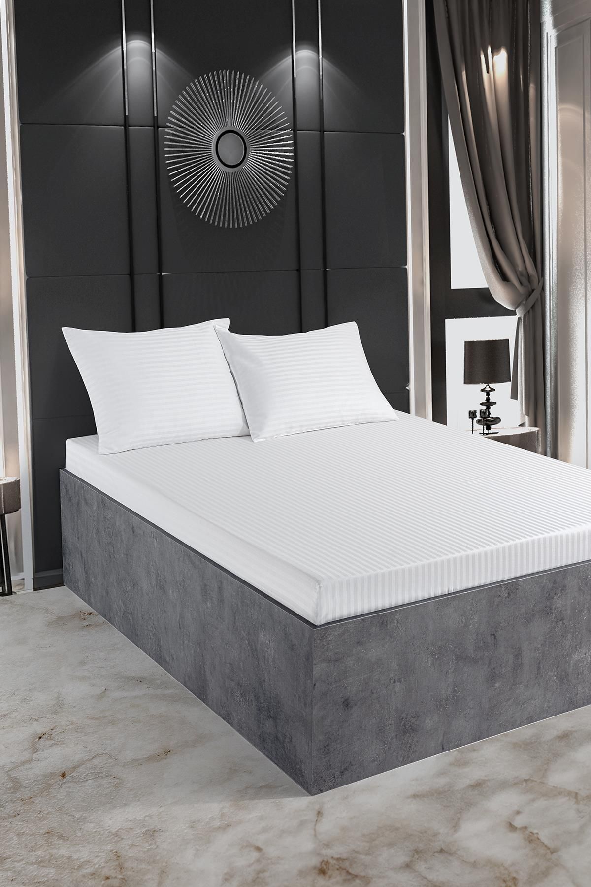 VAROL-Set cearșafuri king size din satin de bumbac seria Zeus 1