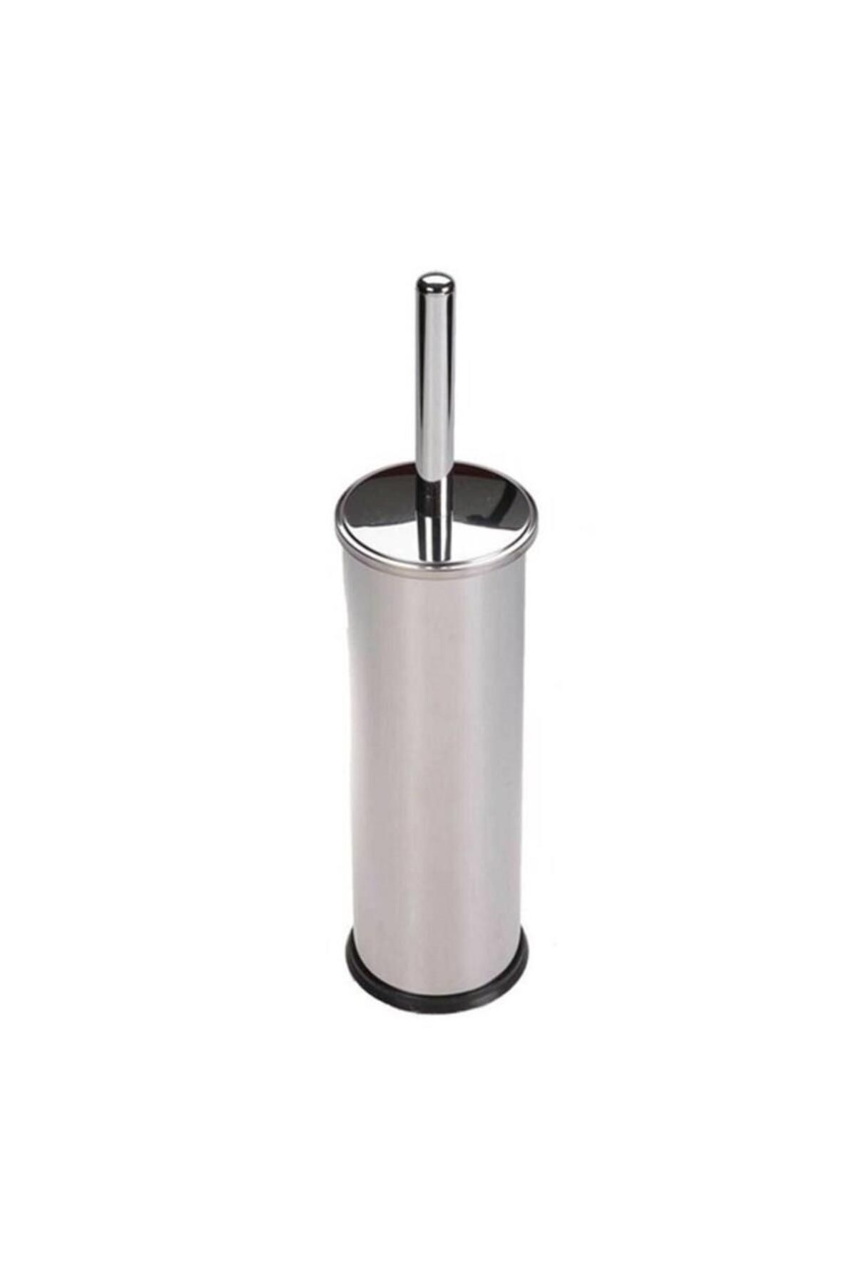 Zethome-Stainless Chrome Lid Dustbin 12 Lt and Toilet Brush Set 3