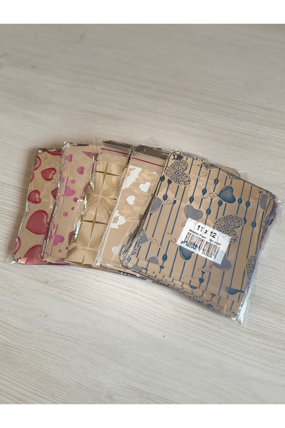 PİKPAK Set De Pungi Metalizate - 11x12 Cu Bandă Autoadezivă - One Size