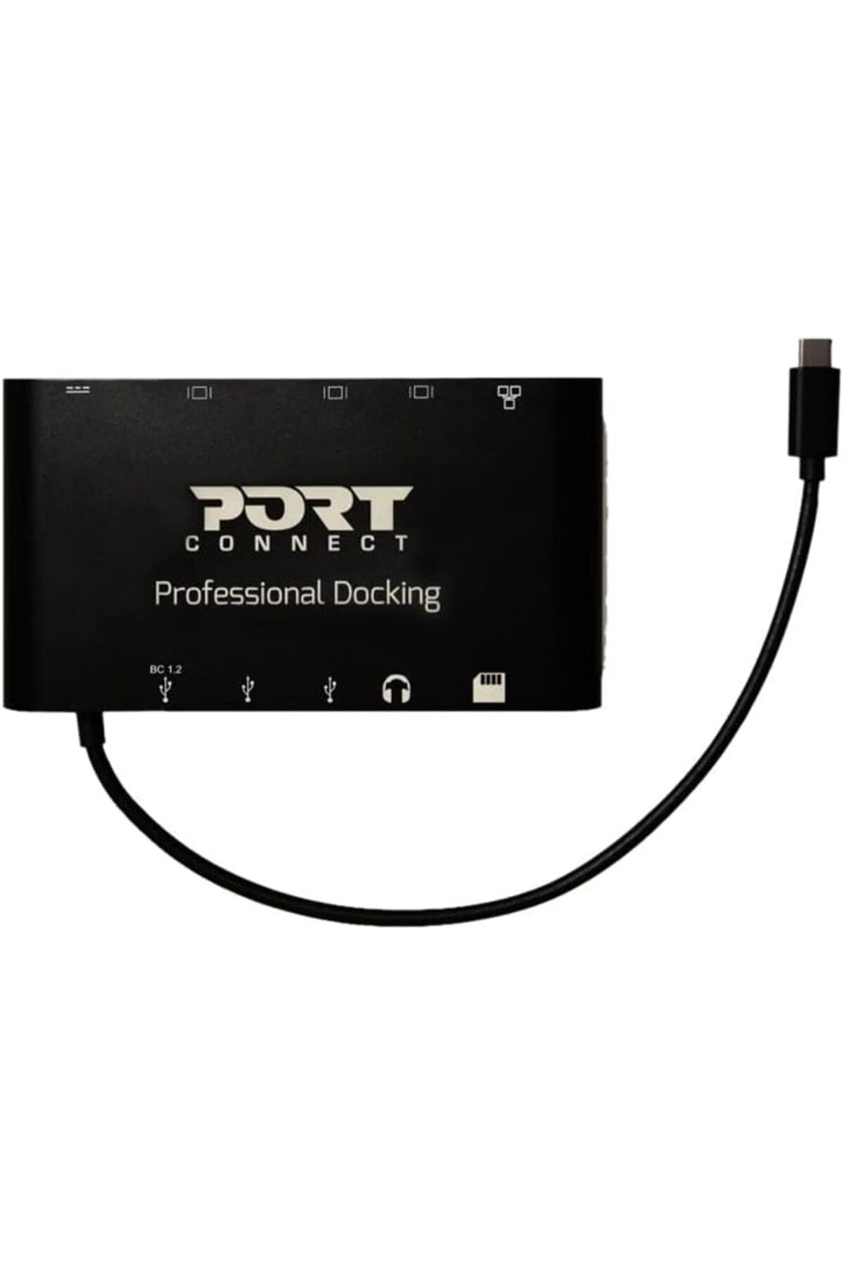 PORT DESIGNS-Port Type-C Travel Docking Station with Power Delivery. 4K SINGLE Video Display Out Via VGA-DisplayP 7