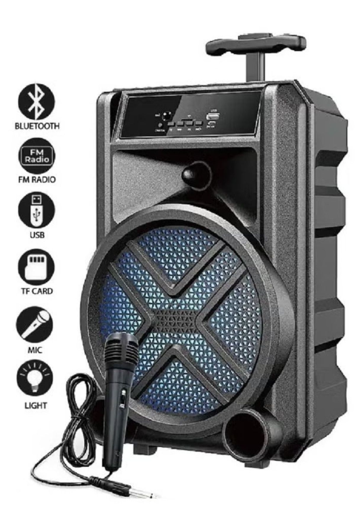 Primo Plus-Bluetooth Speaker GTS-1630 with Built-in Wired Microphone 1