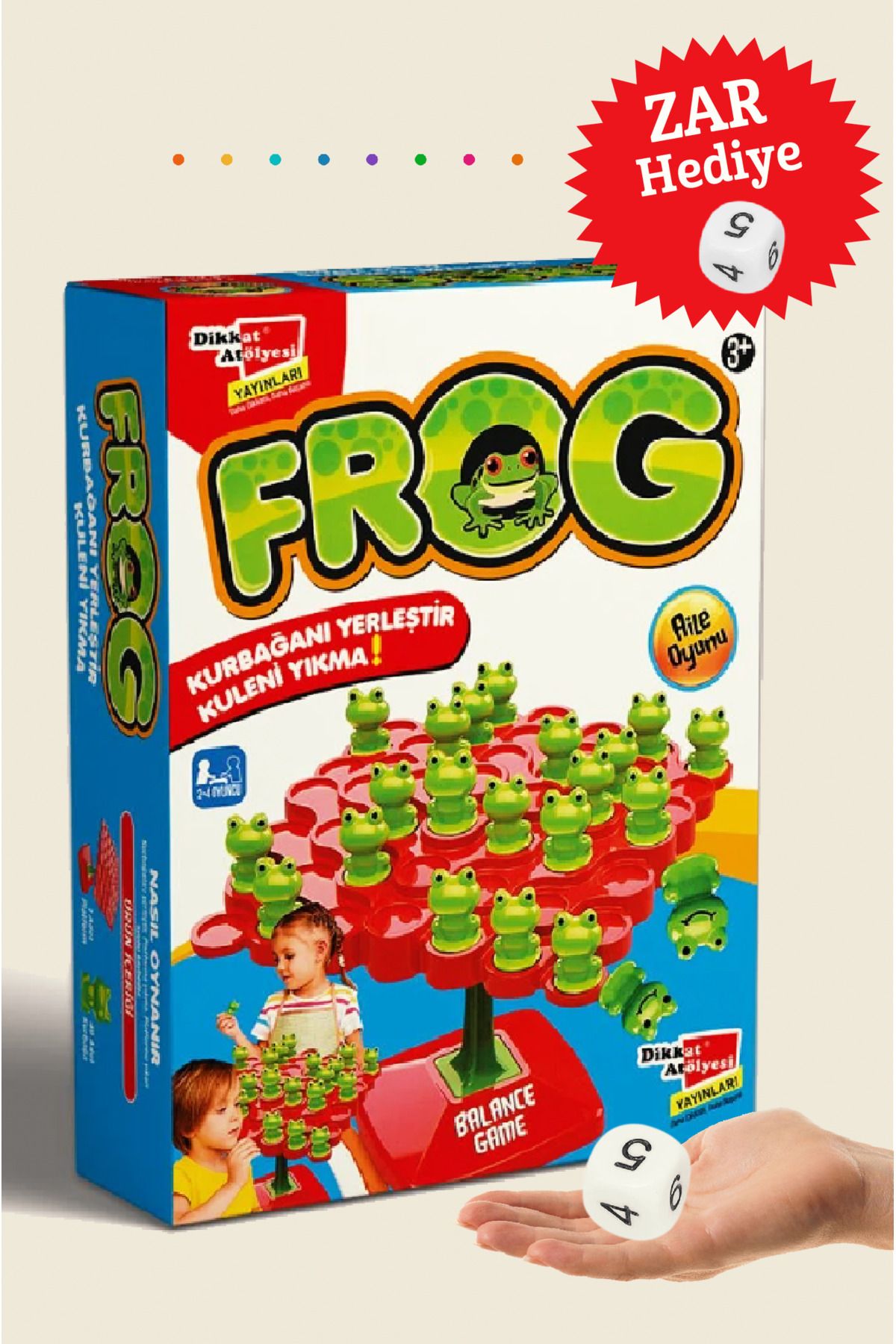 ela777 Frog Kurbağa Denge Aile Oyunu
