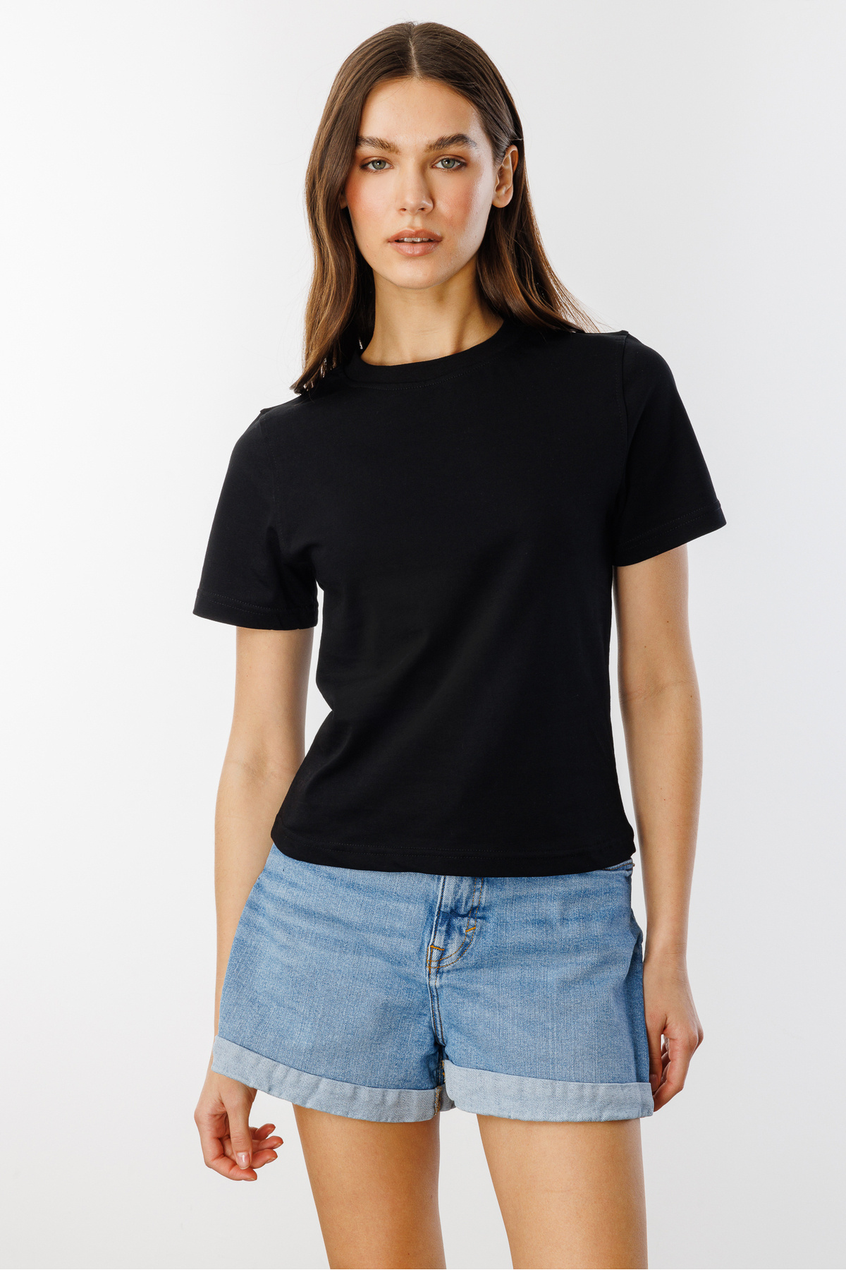 GENIUS STORE-Women's T-Shirt Short Sleeve Organic Cotton Crew Neck Crop T-Shirt Women-T-Shirt 4
