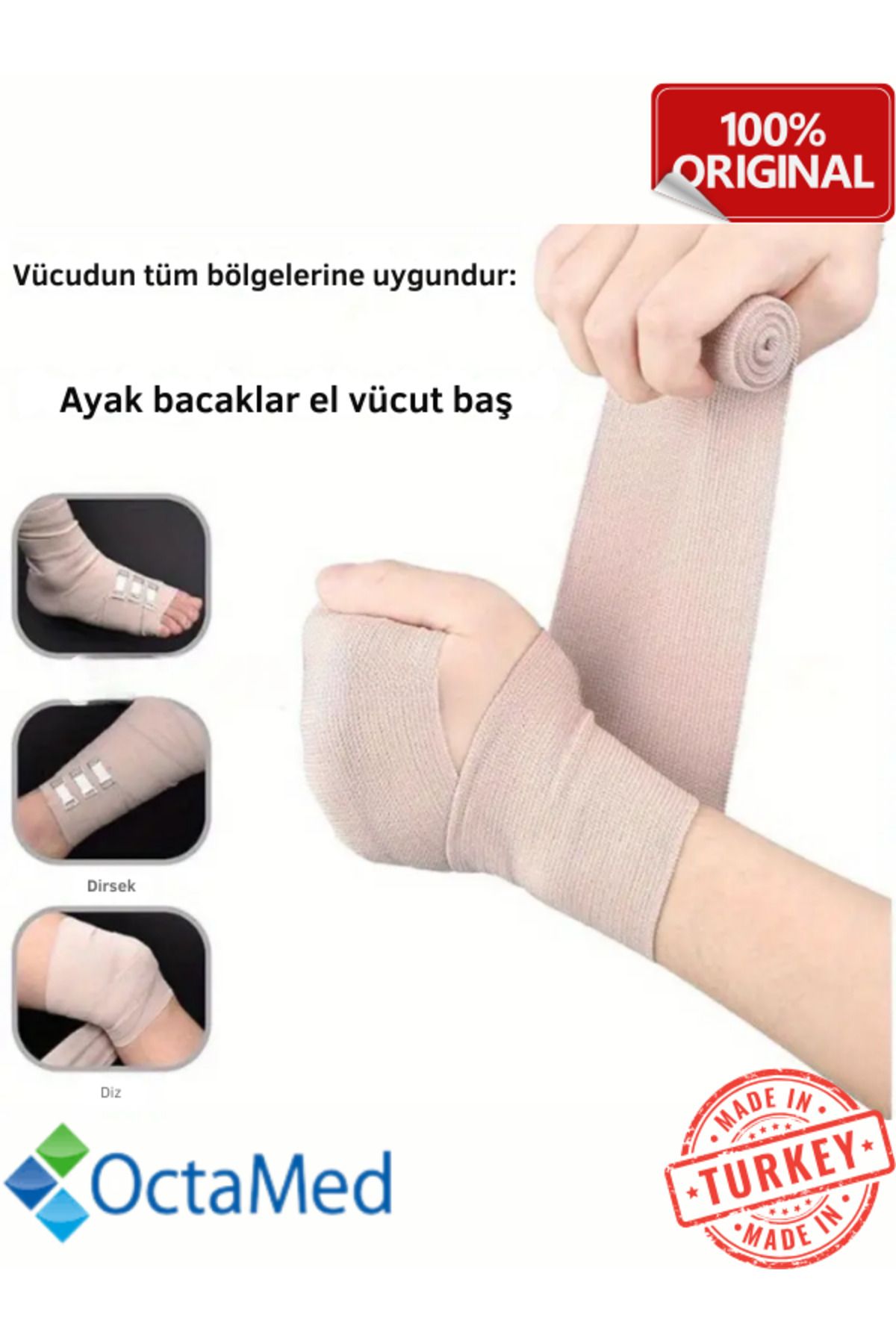 Octacare-Super Elastic Bandage Skin Color X 4.5 Meters 4