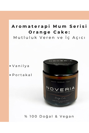 Noveria Aromaterapi Soya Mum - Doğal Ve Vegan - Orange Cake - 100 ml