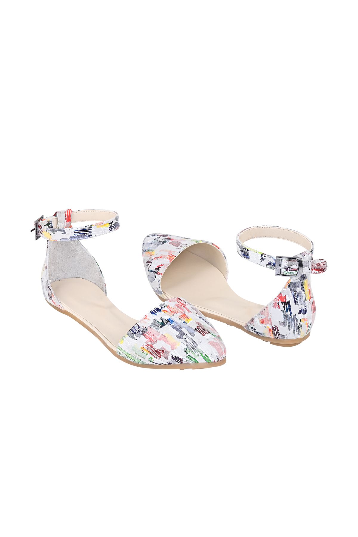 Moosefield-Genuine Leather Women's Ankle Strap Colorful Sandals 4