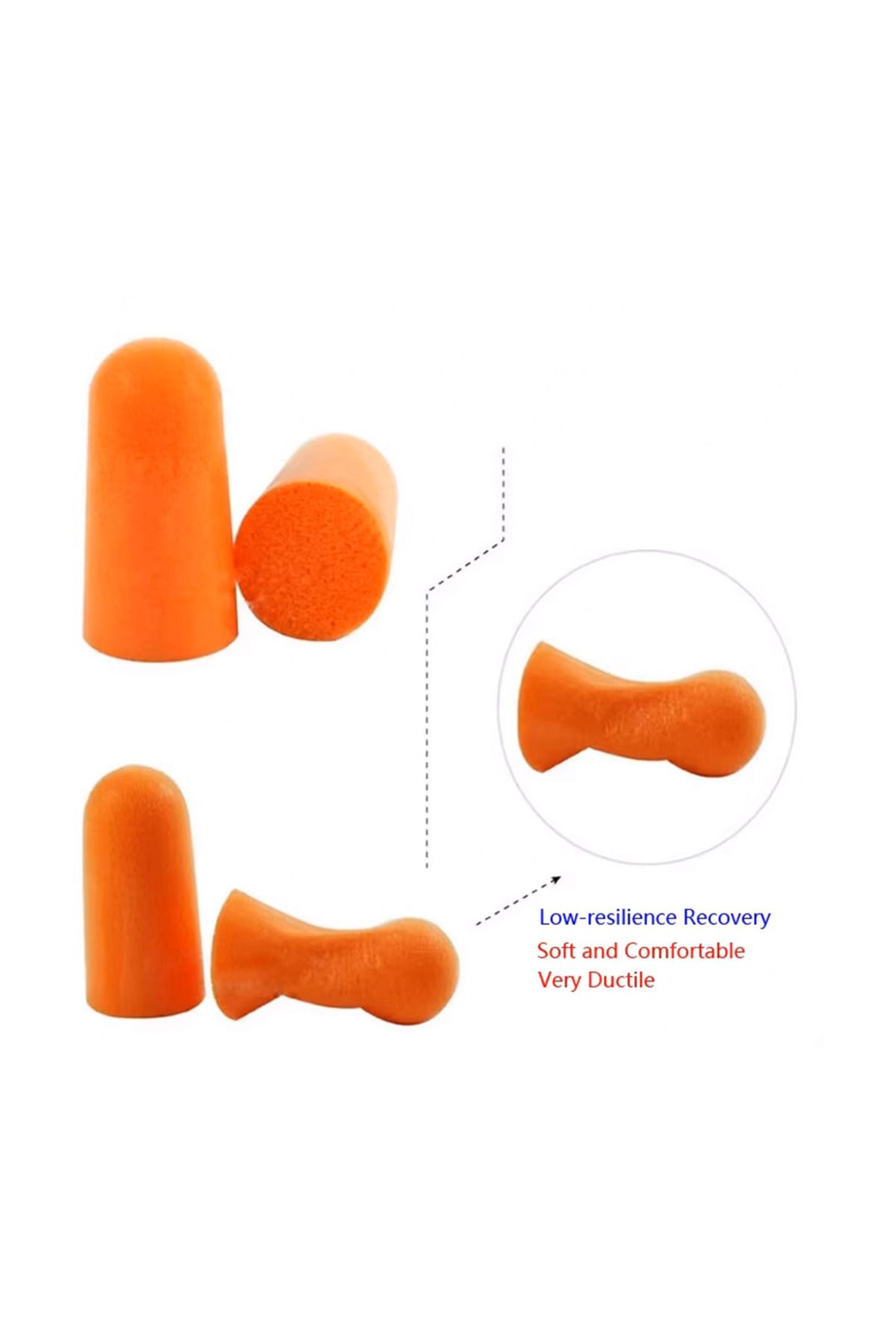 Generic-Memory Foam Earplugs 5 Pairs Noise Cancelling Soft Foam Ear Plugs for Sleeping & Travel 4