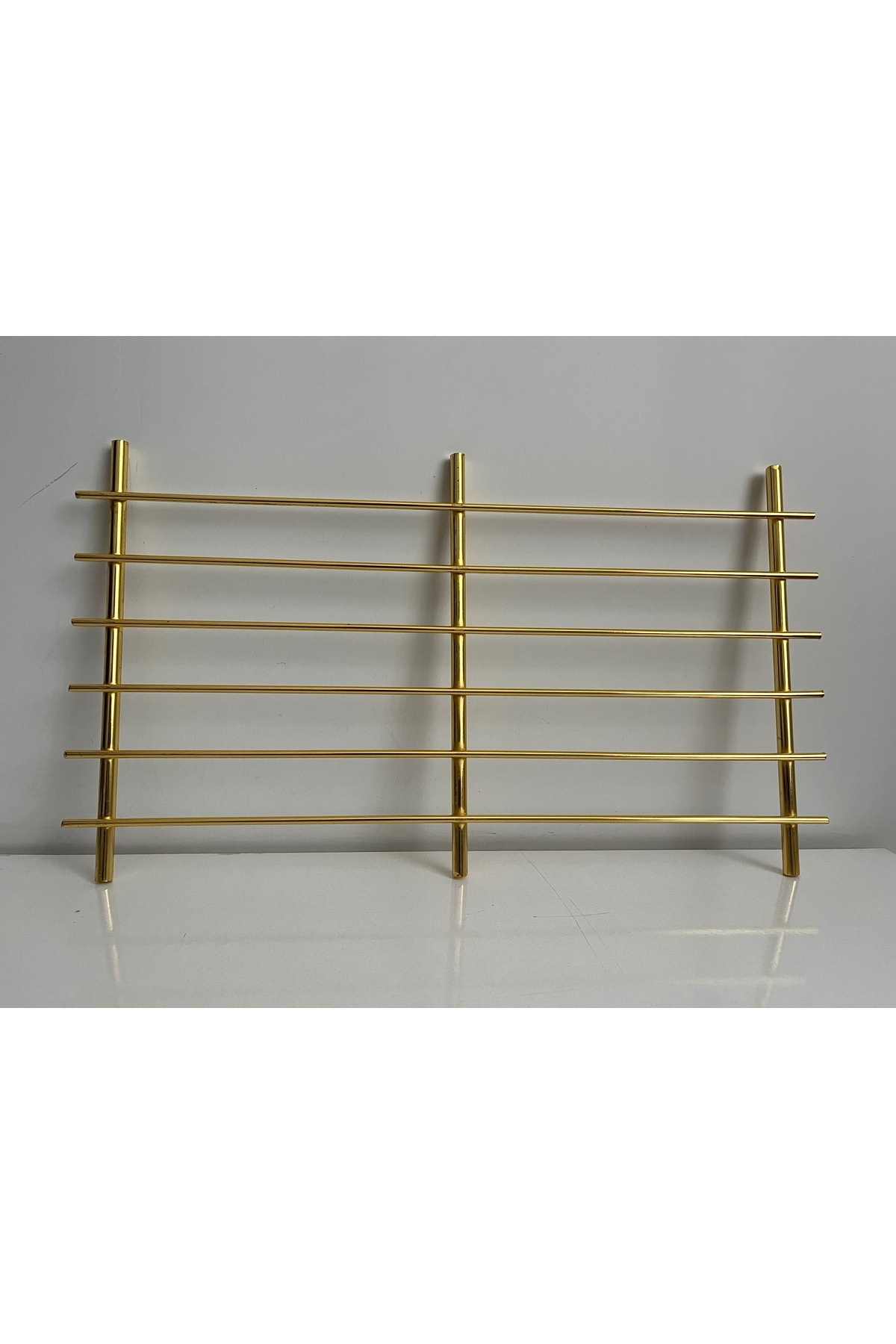 asellus Altın Renkli Kalın Büyük Boy Demir Nihale - Sıcak Yemekleri Sunmak Için Lüks Mutfak Aksesuar 48*30